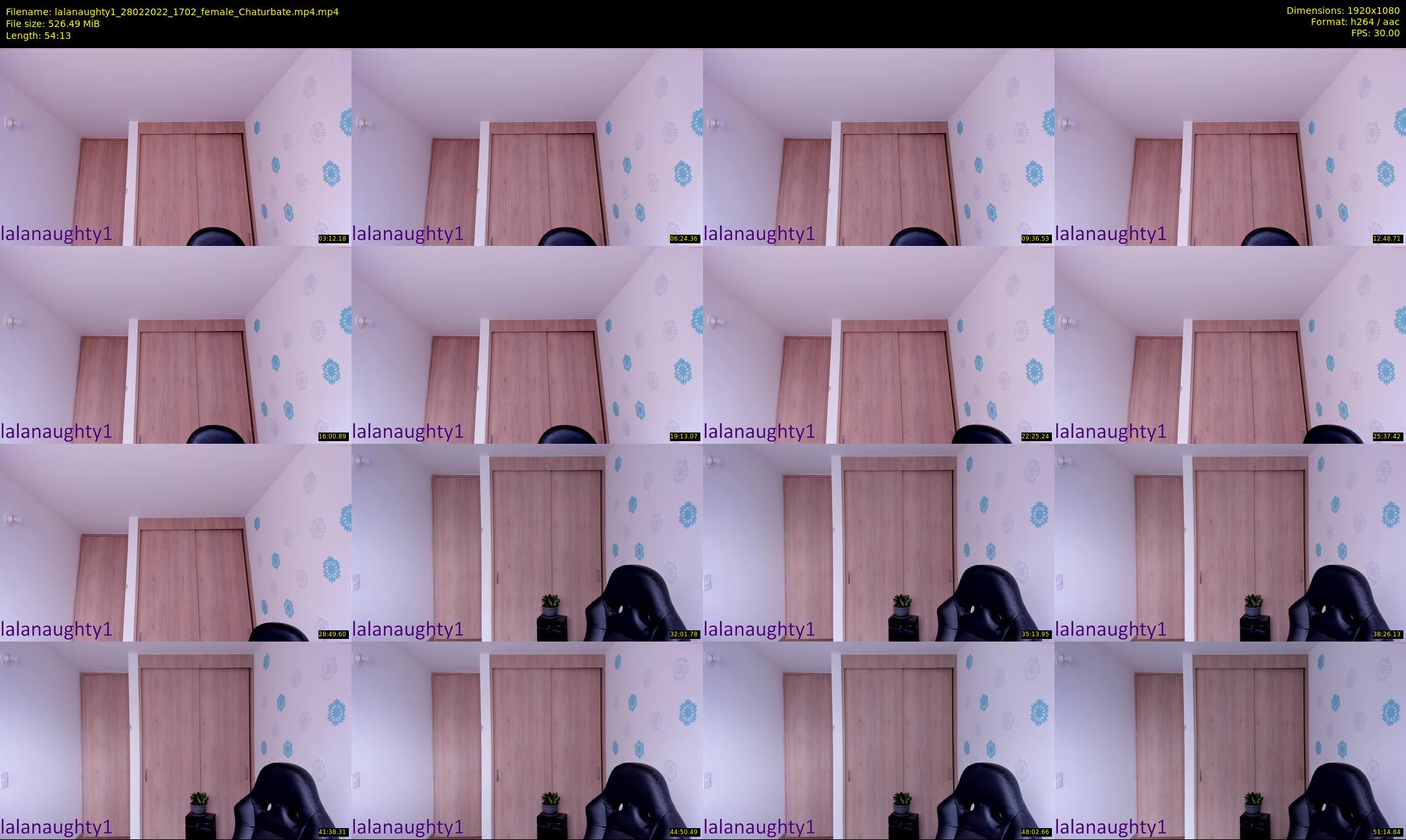 lalanaughty1 — 55 minute Chaturbate female cam show recording, 1080p, Feb 28, 2022