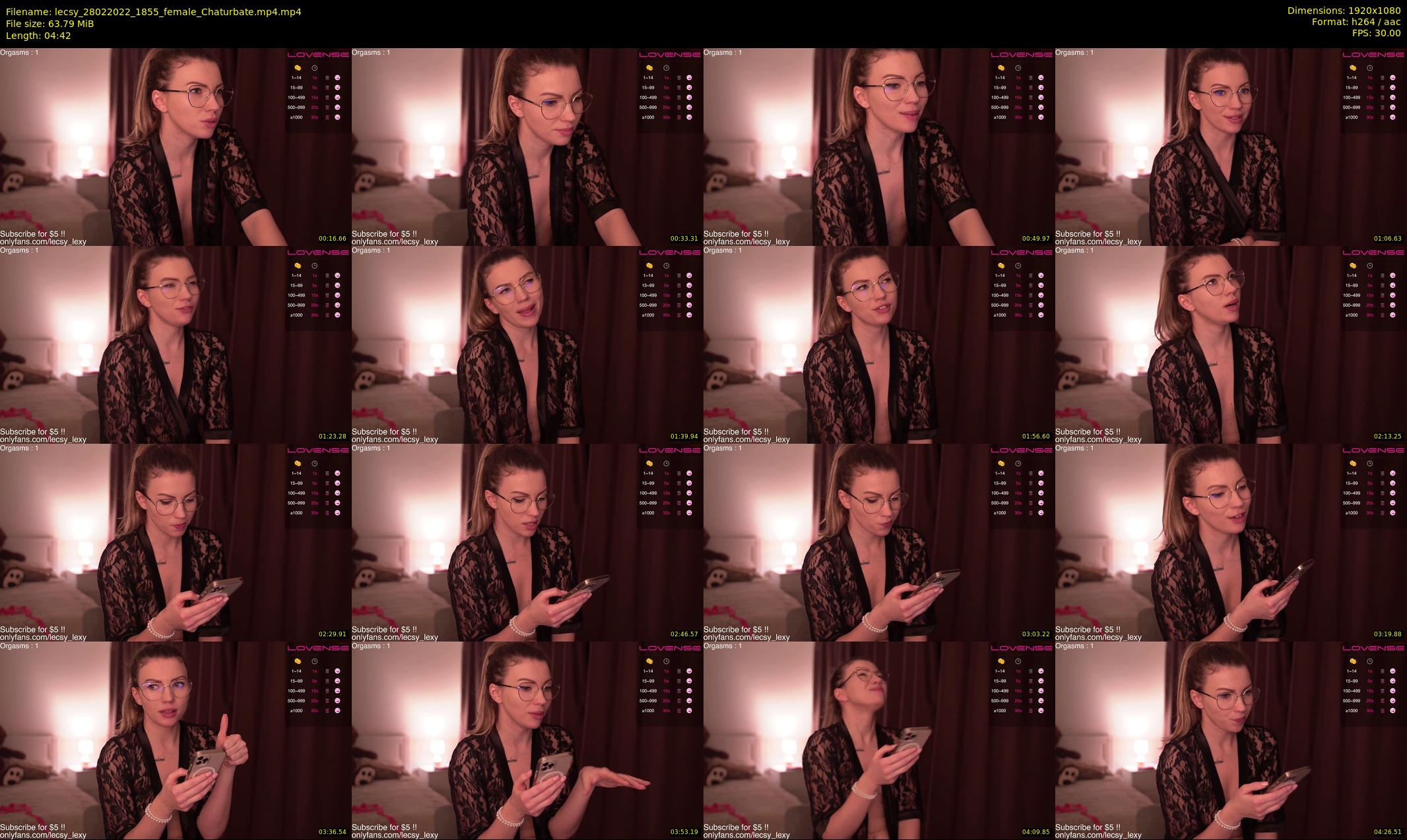 lecsy — 5 minute Chaturbate female cam show recording, 1080p, Feb 28, 2022