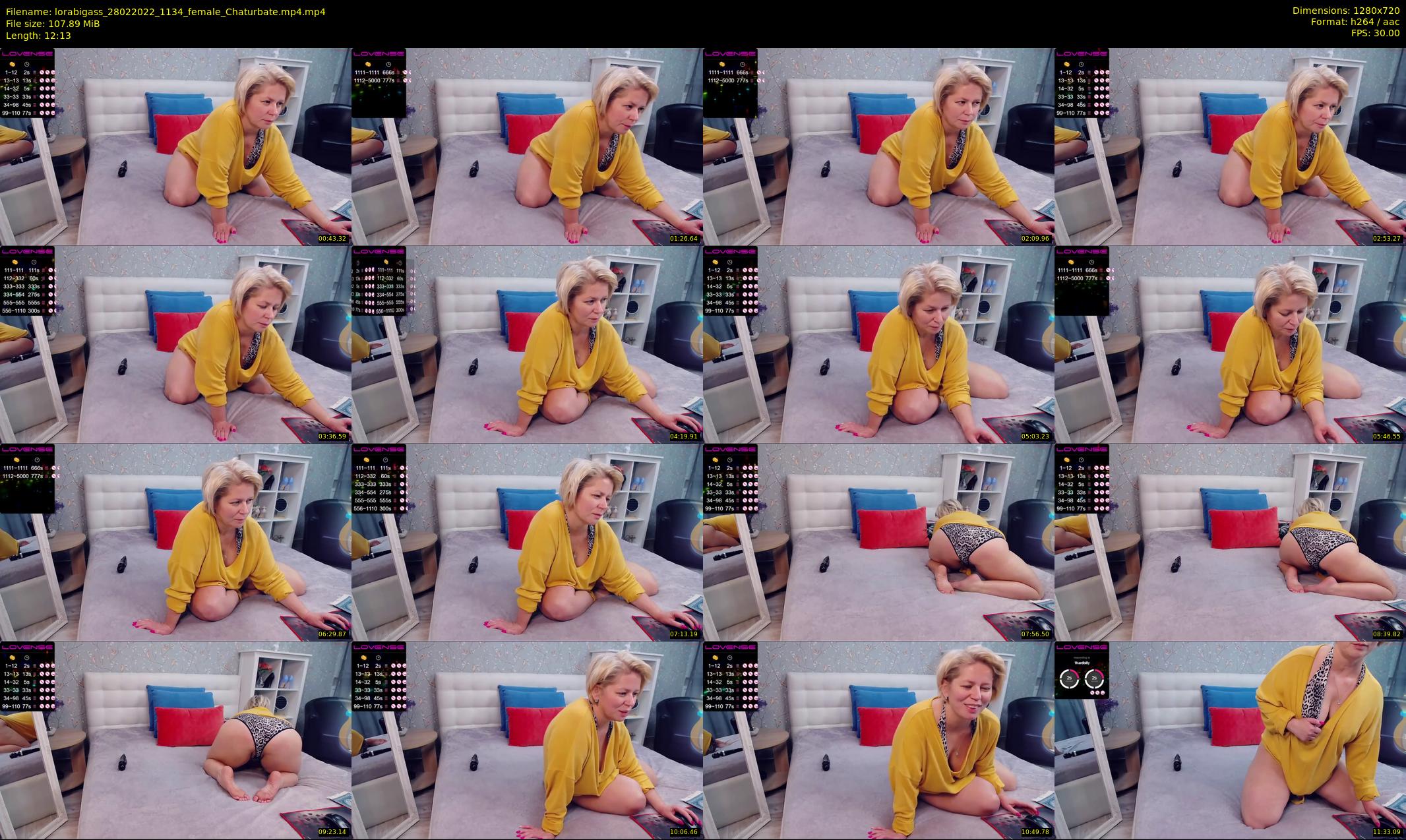 lorabigass — 13 minute Chaturbate female cam show recording, 720p, Feb 28, 2022
