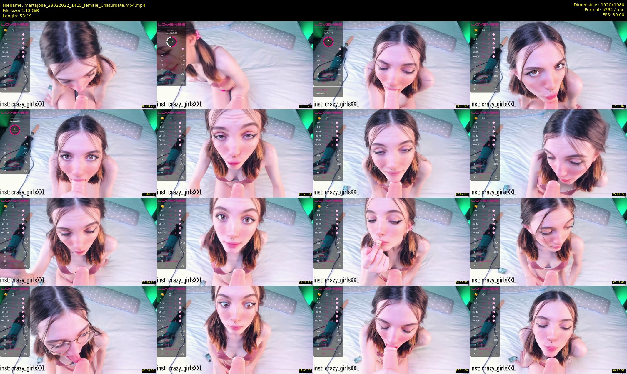 martajolie — 54 minute Chaturbate female cam show recording, 1080p, Feb 28, 2022