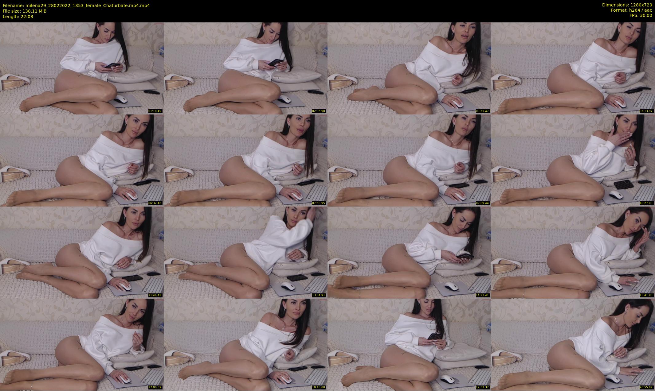 milena29 — 23 minute Chaturbate female cam show recording, 720p, Feb 28, 2022