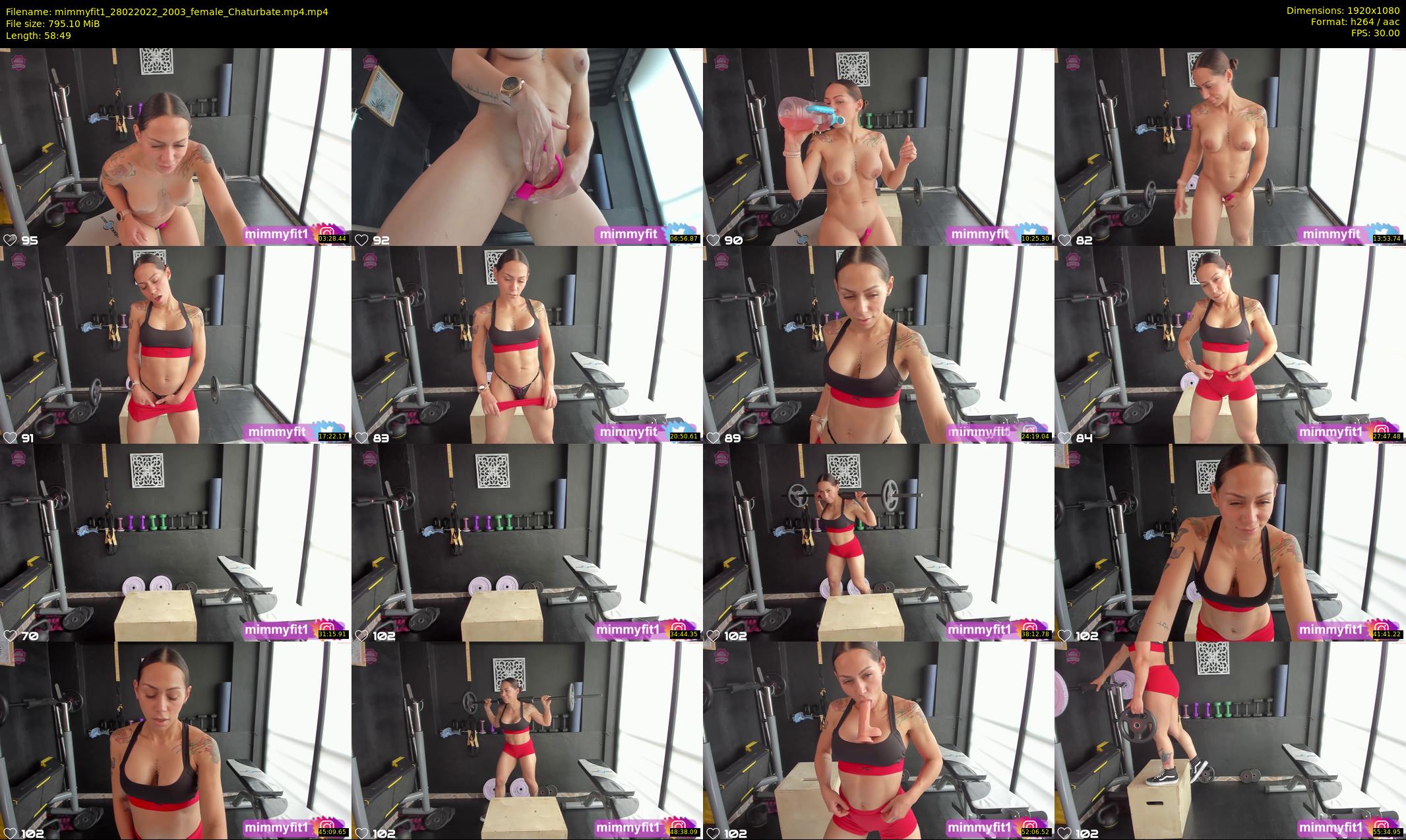 mimmyfit1 — 59 minute Chaturbate female cam show recording, 1080p, Feb 28, 2022