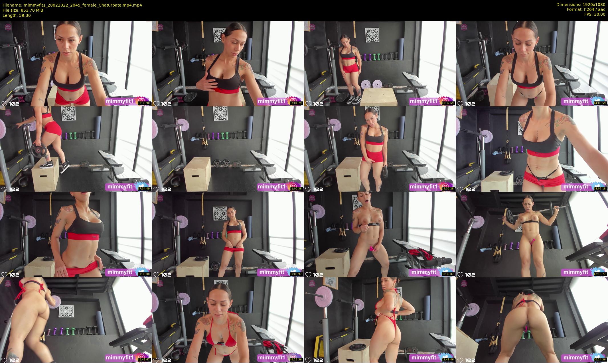 mimmyfit1 — 60 minute Chaturbate female cam show recording, 1080p, Feb 28, 2022