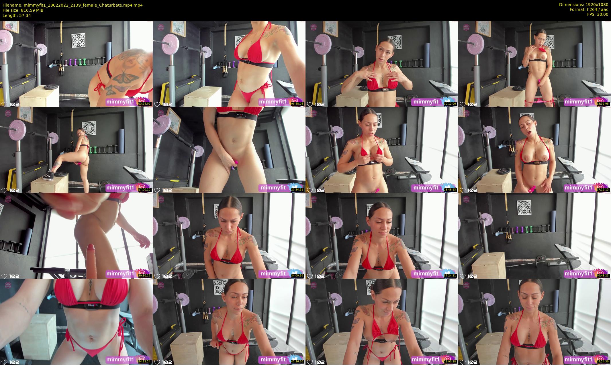 mimmyfit1 — 58 minute Chaturbate female cam show recording, 1080p, Feb 28, 2022