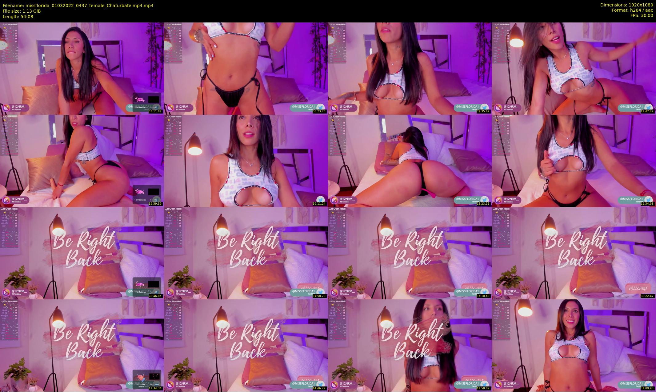 missflorida — 55 minute Chaturbate female cam show recording, 1080p, Mar 1, 2022