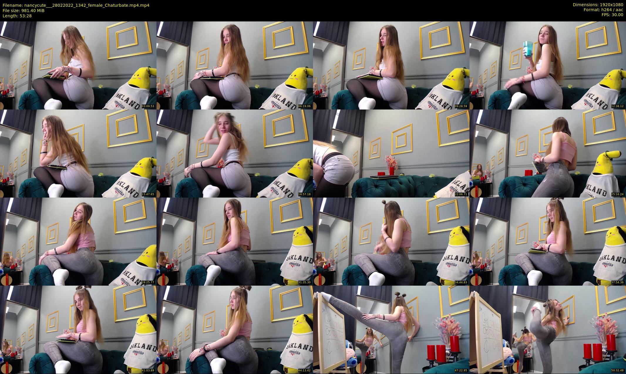 nancycute__ — 54 minute Chaturbate female cam show recording, 1080p, Feb 28, 2022