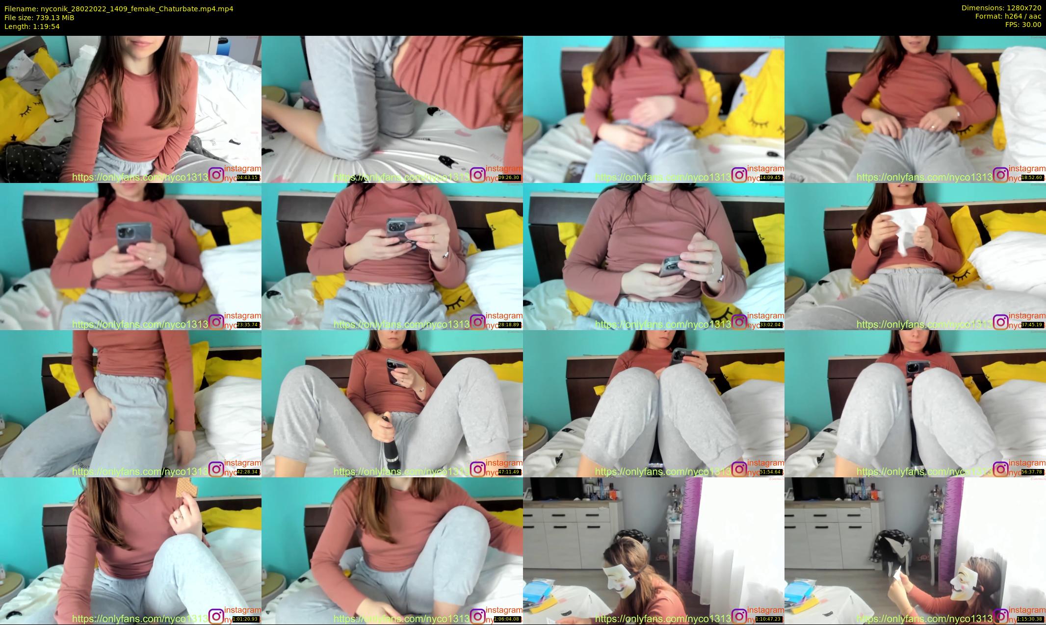 nyconik — 80 minute Chaturbate female cam show recording, 720p, Feb 28, 2022