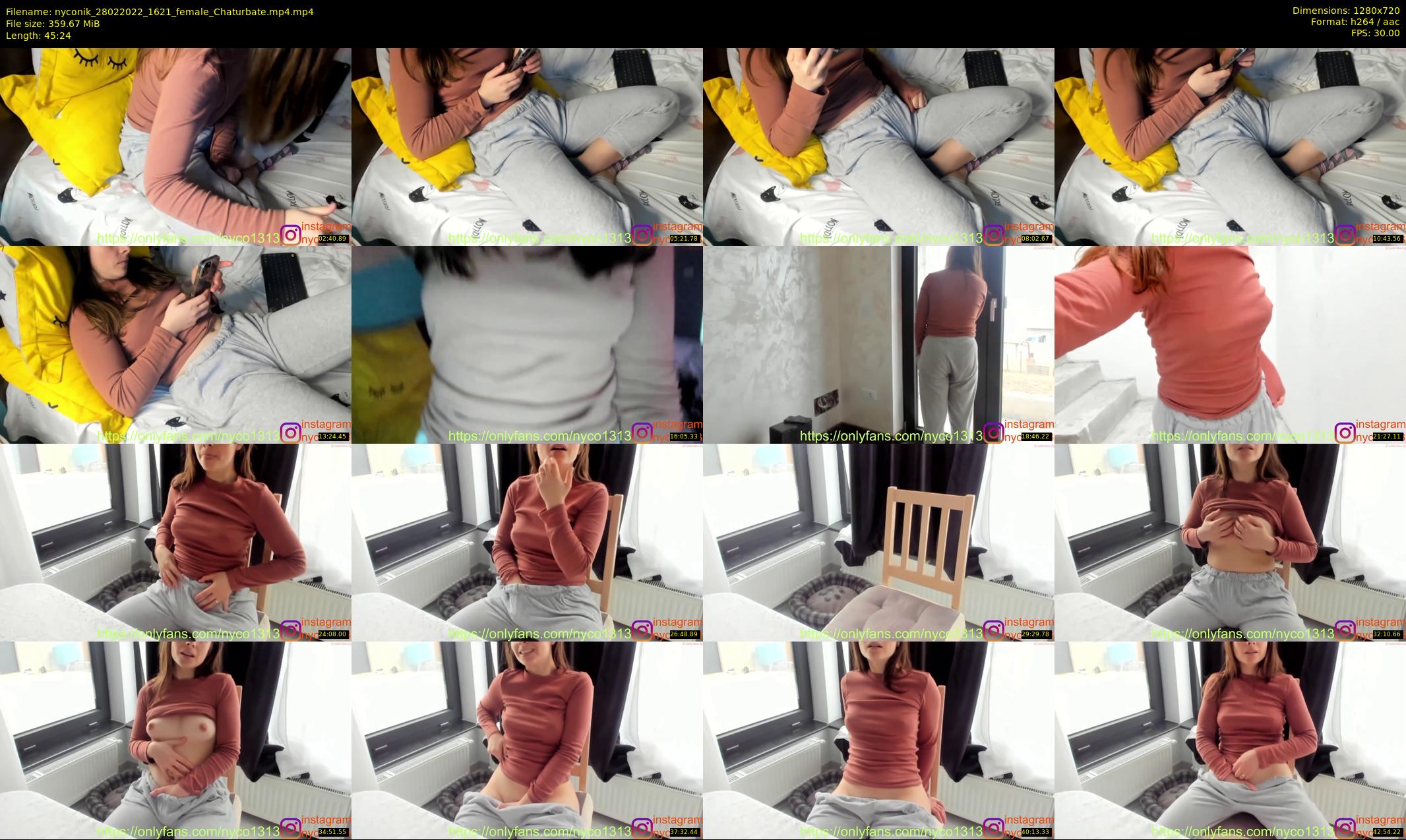 nyconik — 46 minute Chaturbate female cam show recording, 720p, Feb 28, 2022