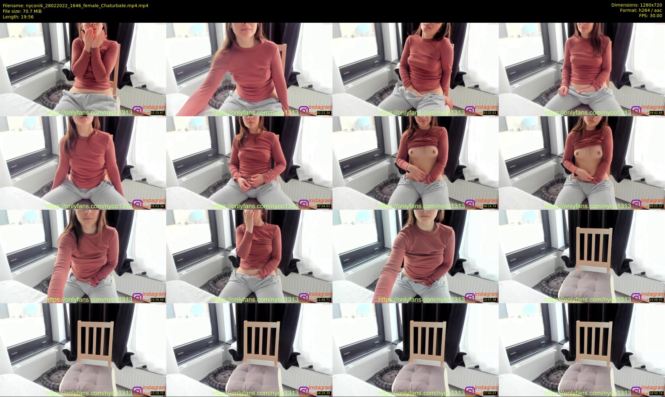 nyconik — 20 minute Chaturbate female cam show recording, 720p, Feb 28, 2022