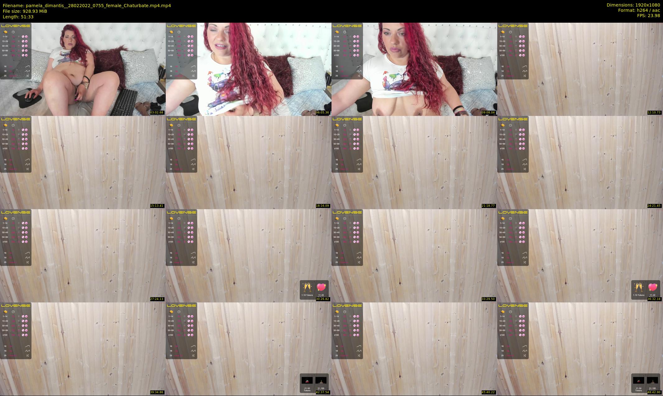 pamela_dimantis_ — 52 minute Chaturbate female cam show recording, 1080p, Feb 28, 2022