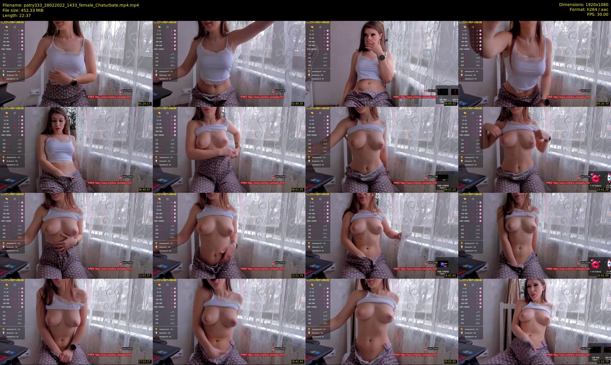 patry333 — 23 minute Chaturbate female cam show recording, 1080p, Feb 28, 2022