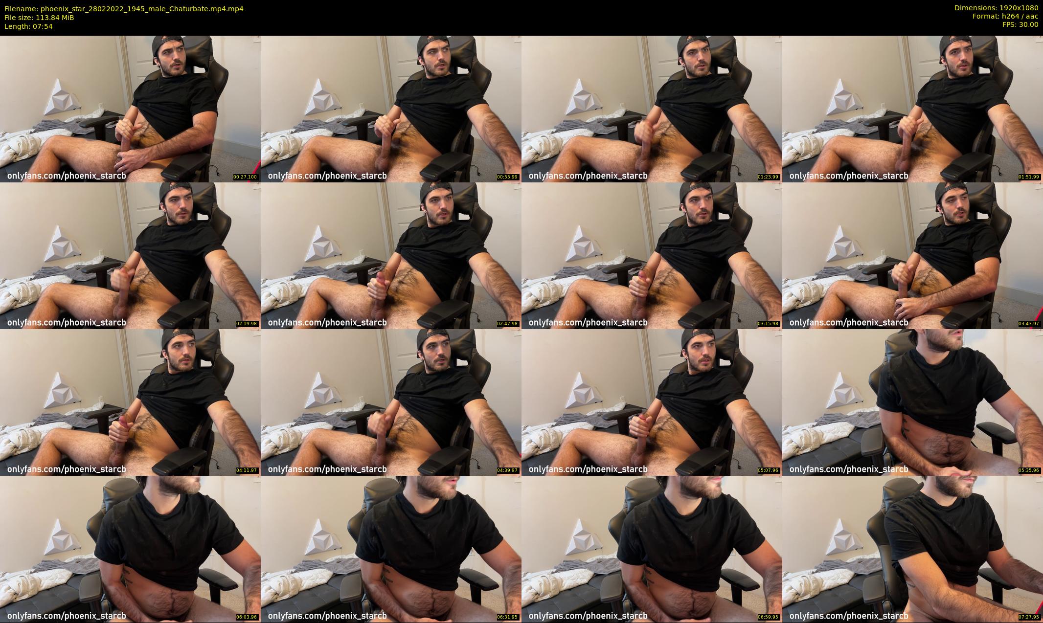 phoenix_star — 8 minute Chaturbate male cam show recording, 1080p, Feb 28, 2022