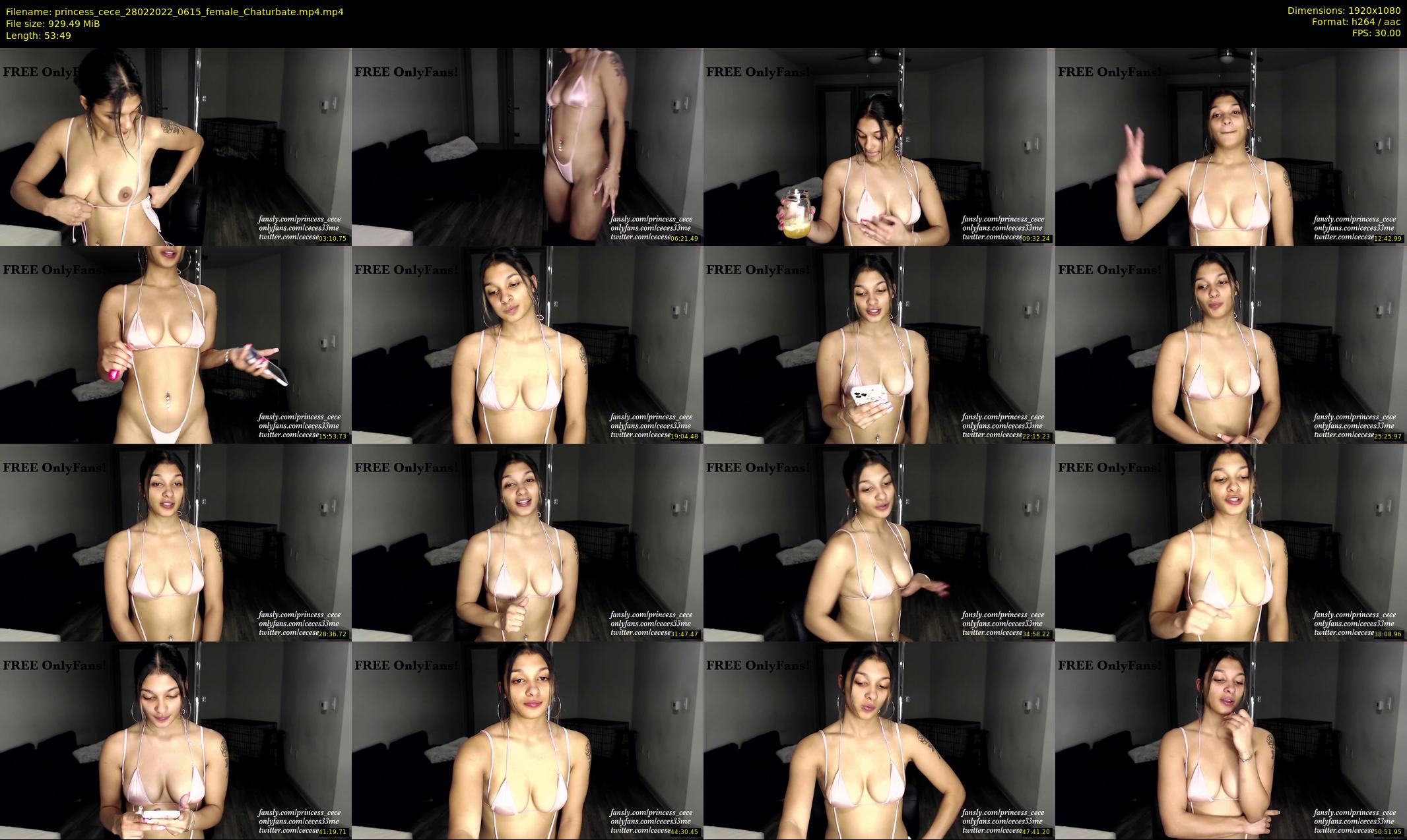 princess_cece — 54 minute Chaturbate female cam show recording, 1080p, Feb 28, 2022