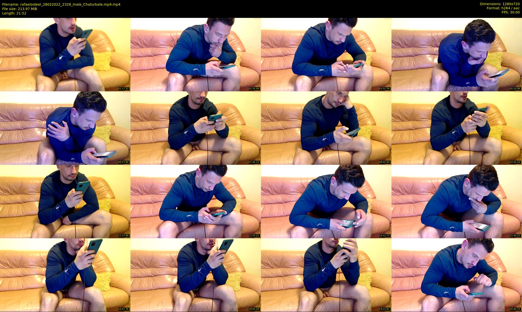 rafaelosteel — 22 minute Chaturbate male cam show recording, 720p, Feb 28, 2022