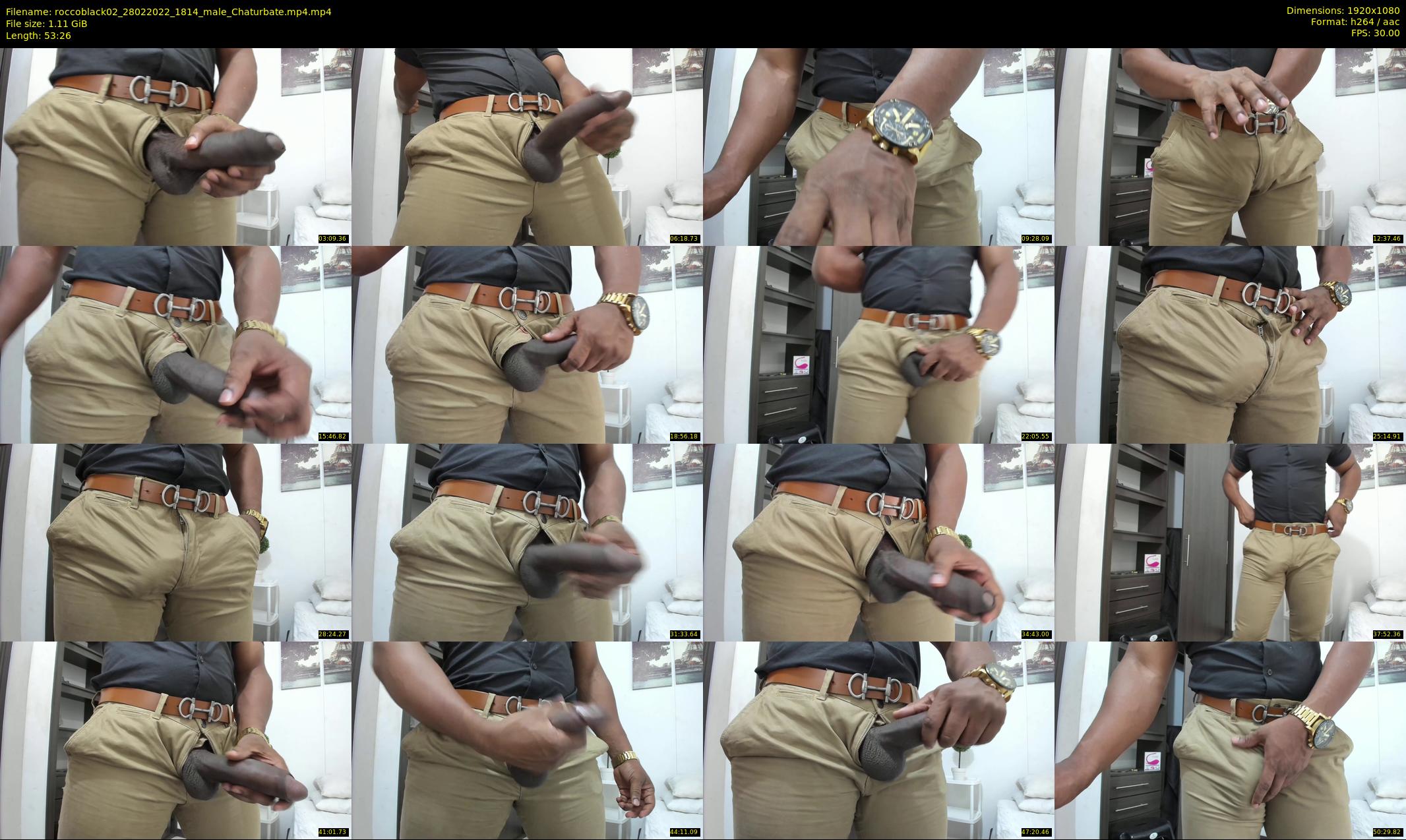 roccoblack02 — 54 minute Chaturbate male cam show recording, 1080p, Feb 28, 2022