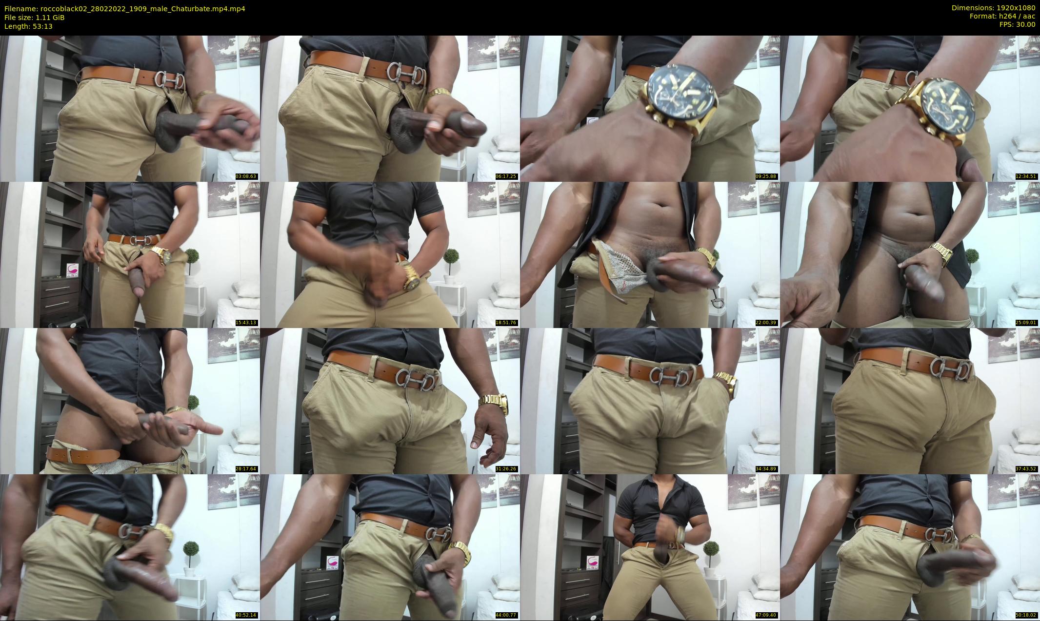 roccoblack02 — 54 minute Chaturbate male cam show recording, 1080p, Feb 28, 2022