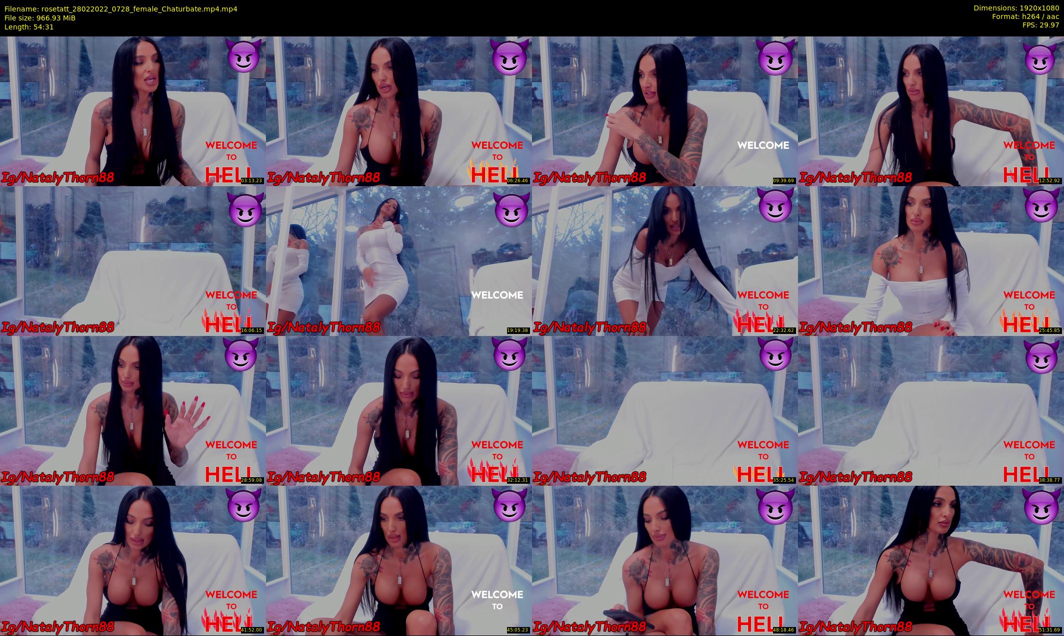 rosetatt — 55 minute Chaturbate female cam show recording, 1080p, Feb 28, 2022