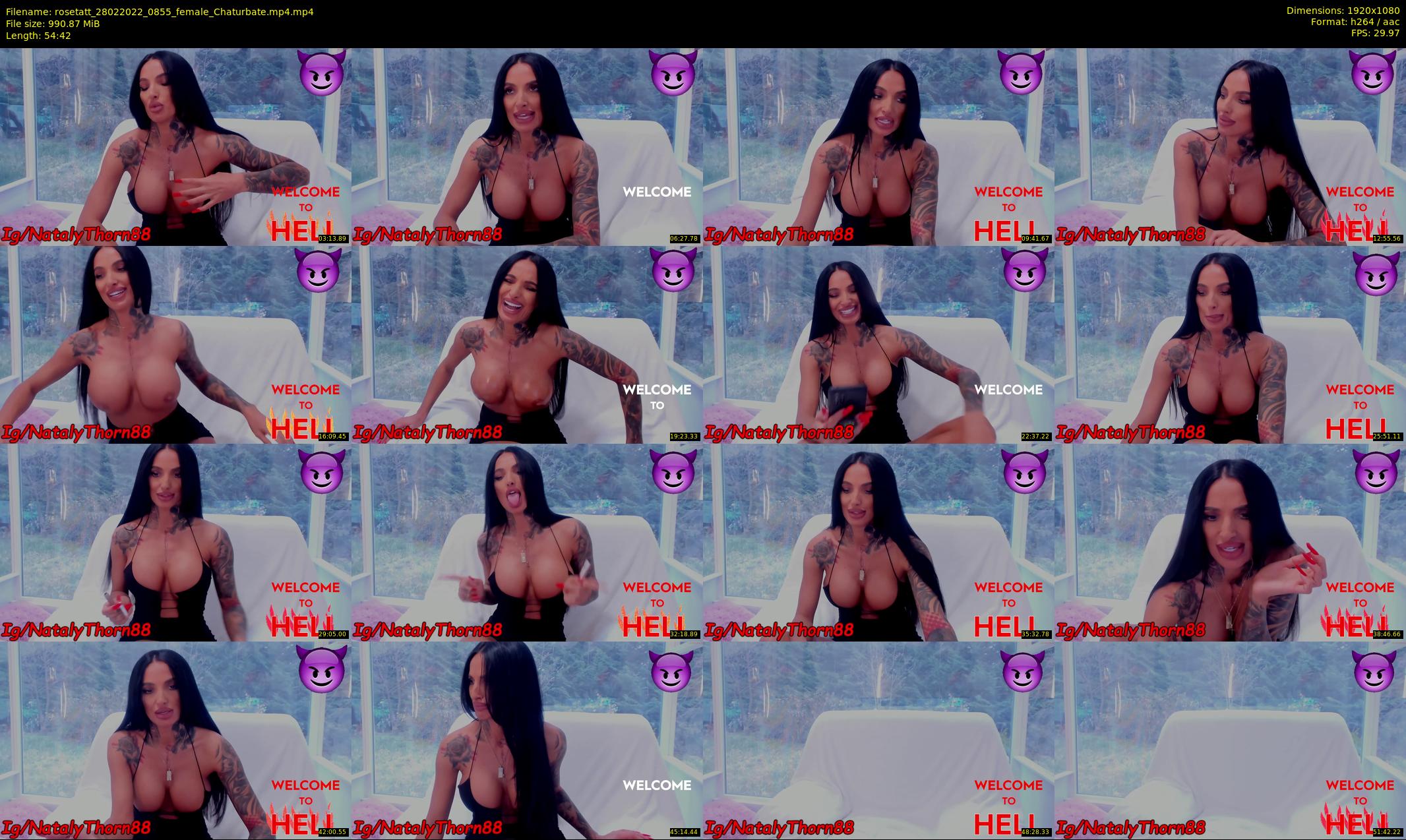 rosetatt — 55 minute Chaturbate female cam show recording, 1080p, Feb 28, 2022