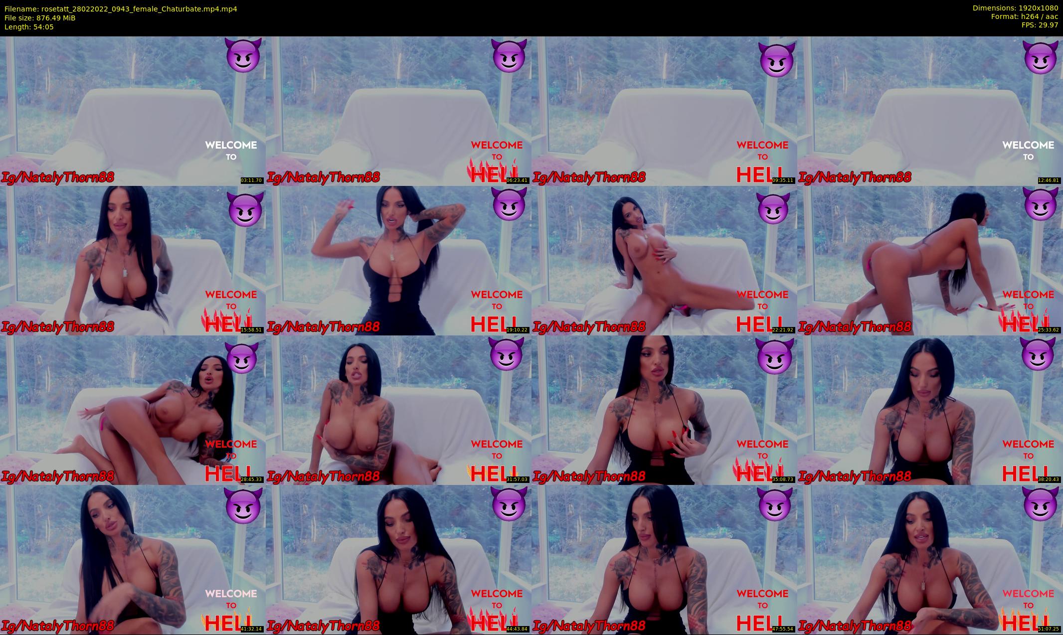 rosetatt — 55 minute Chaturbate female cam show recording, 1080p, Feb 28, 2022