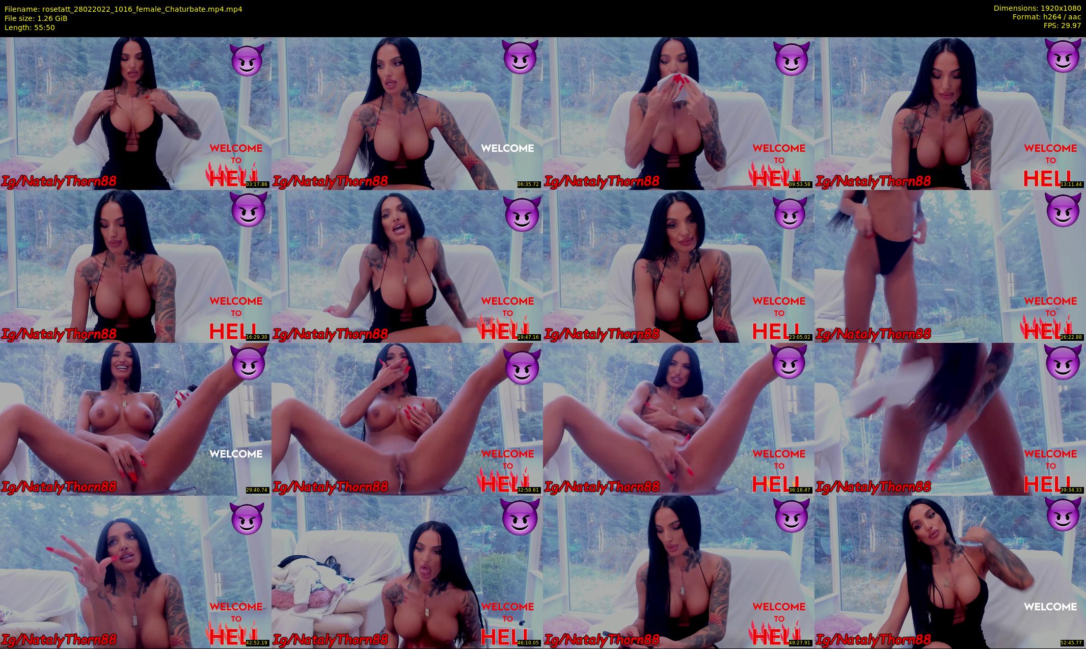 rosetatt — 56 minute Chaturbate female cam show recording, 1080p, Feb 28, 2022