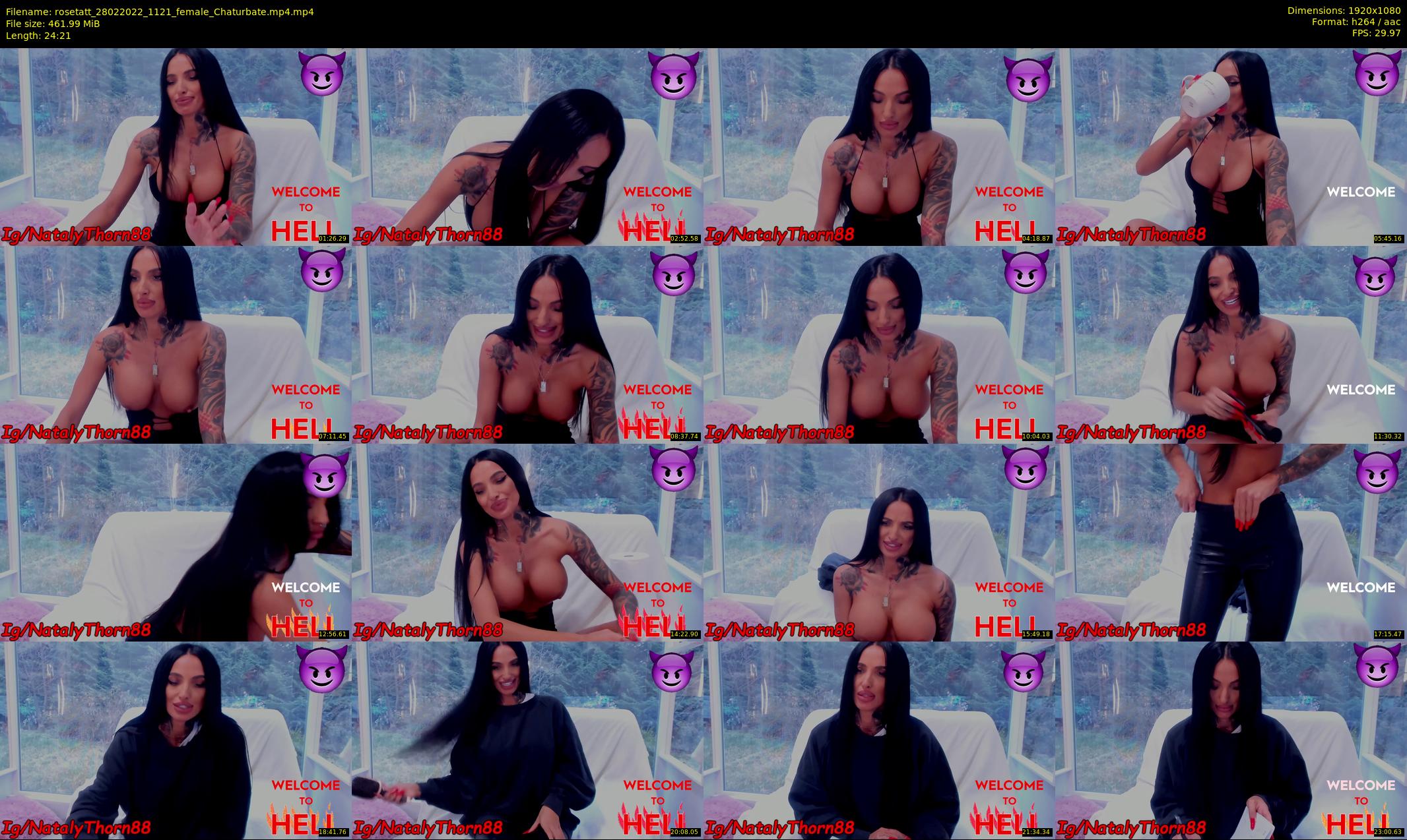 rosetatt — 25 minute Chaturbate female cam show recording, 1080p, Feb 28, 2022