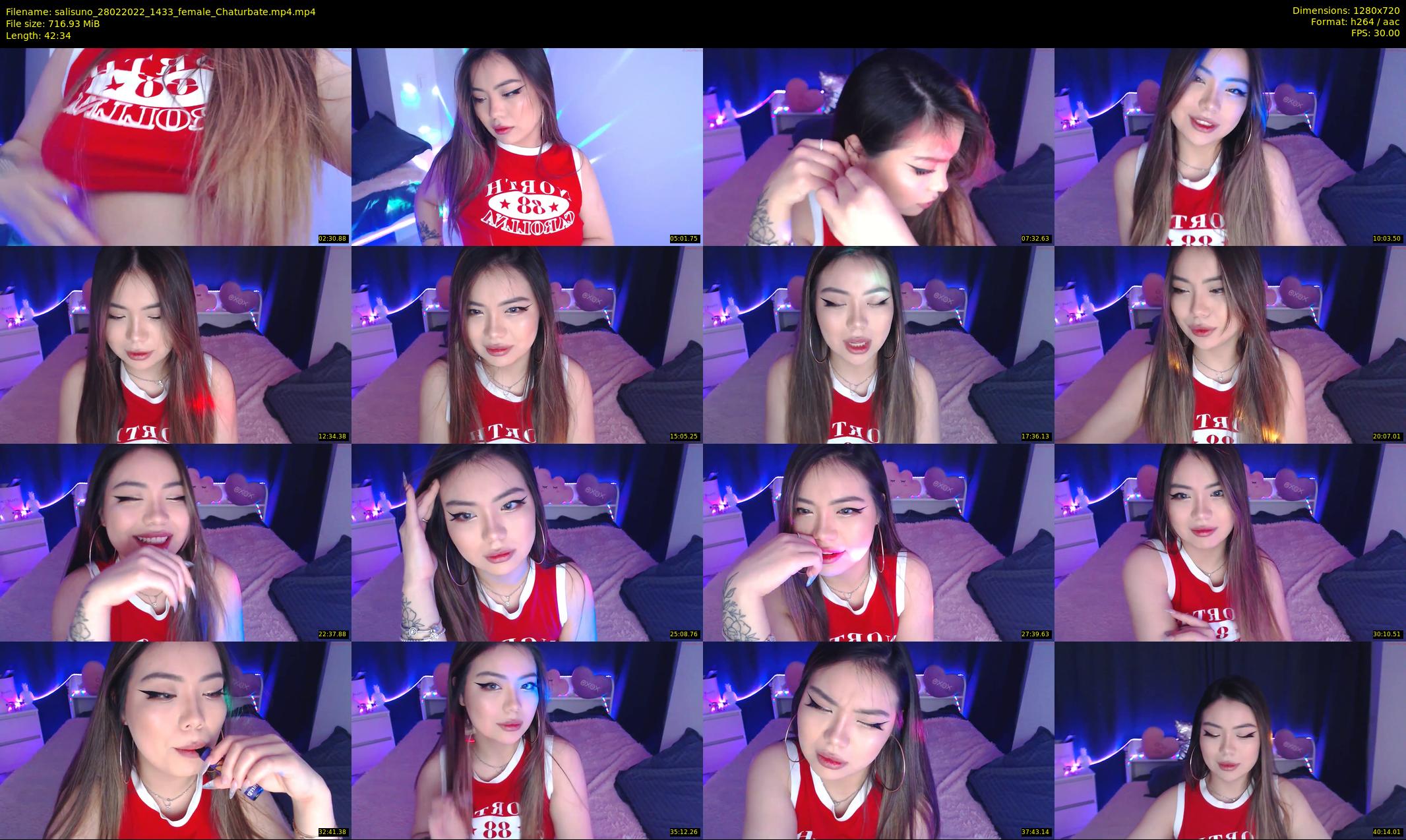 salisuno — 43 minute Chaturbate female cam show recording, 720p, Feb 28, 2022