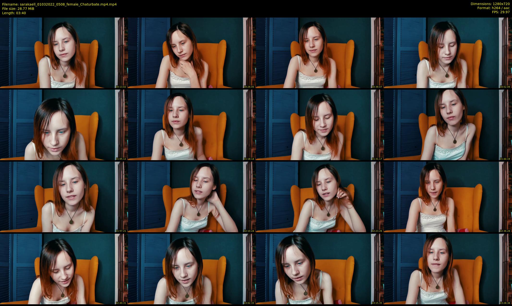 sarakaell — 4 minute Chaturbate female cam show recording, 720p, Mar 1, 2022