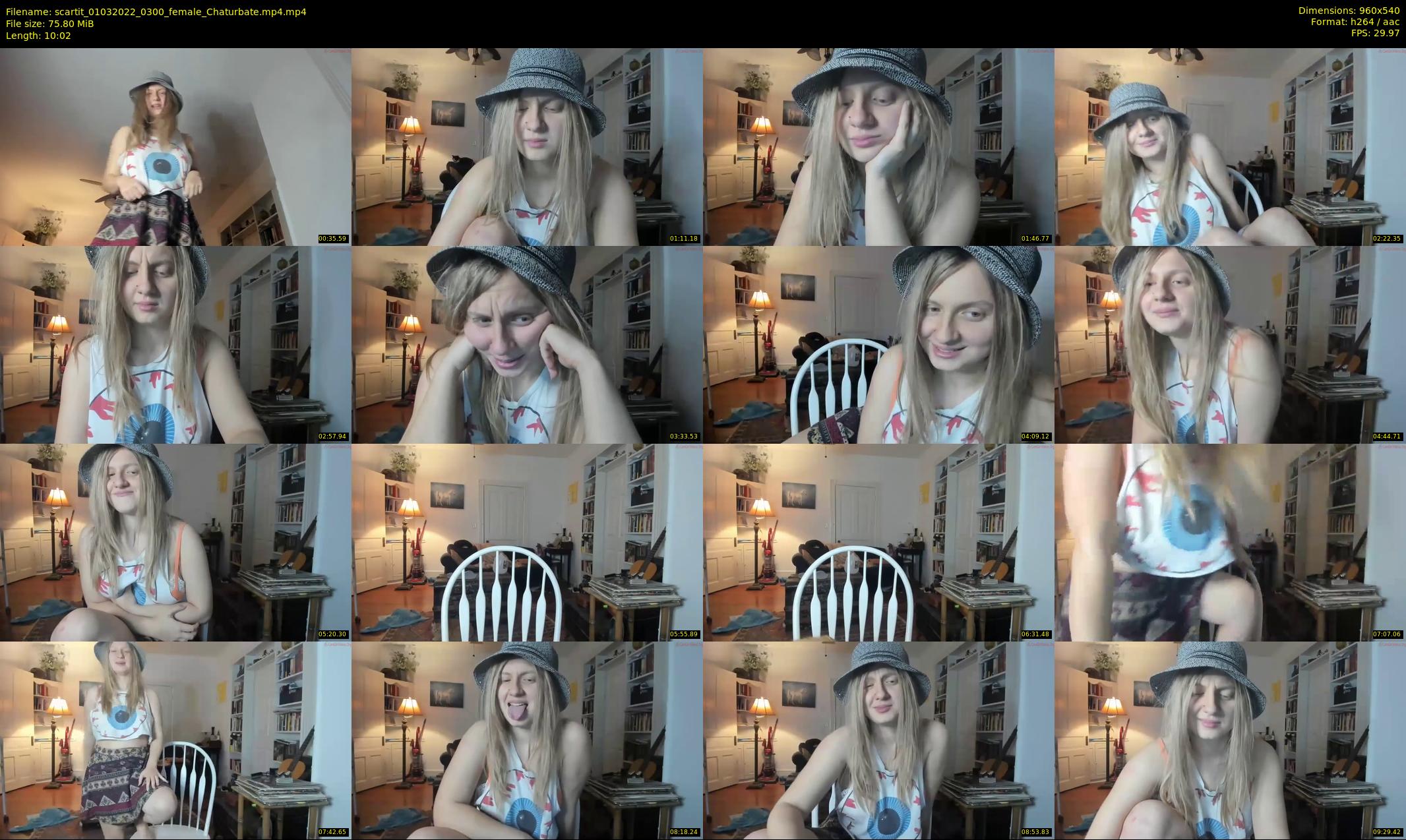 scartit — 11 minute Chaturbate female cam show recording, 480p, Mar 1, 2022