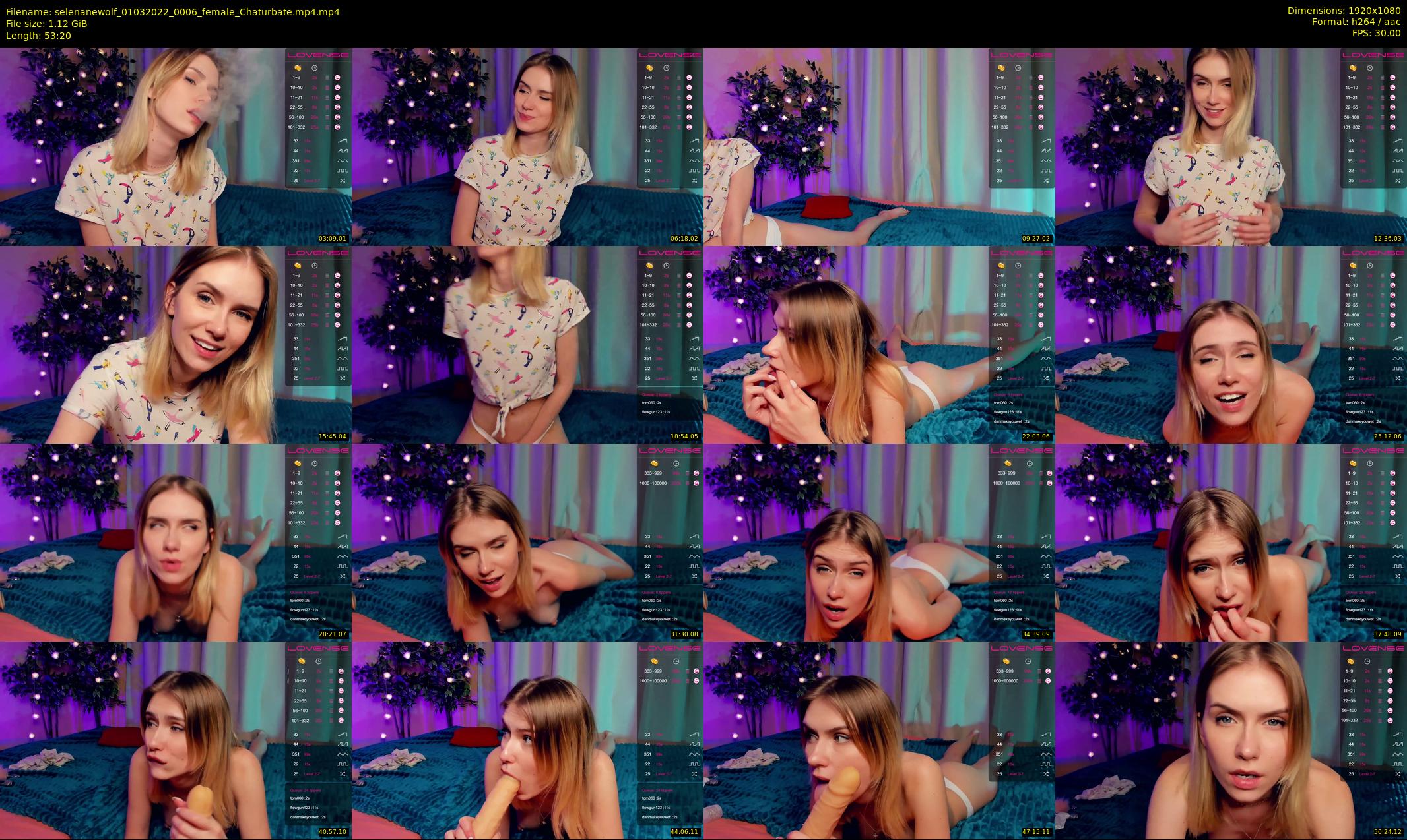 selenanewolf — 54 minute Chaturbate couple cam show recording, 1080p, Mar 1, 2022