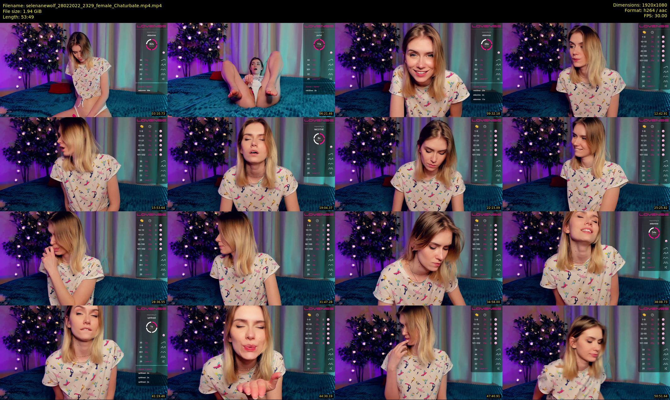 selenanewolf — 54 minute Chaturbate couple cam show recording, 1080p, Feb 28, 2022