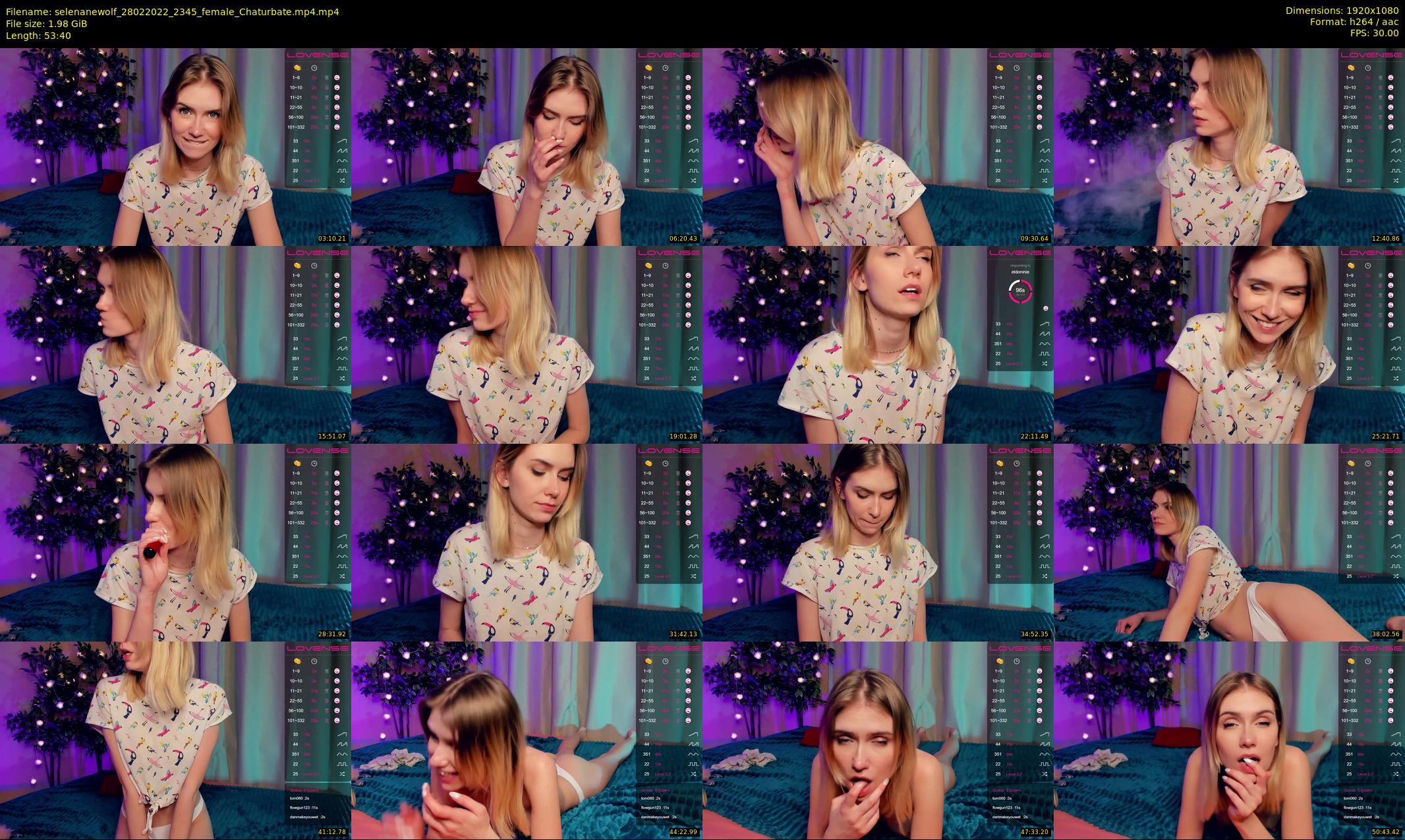 selenanewolf — 54 minute Chaturbate couple cam show recording, 1080p, Feb 28, 2022