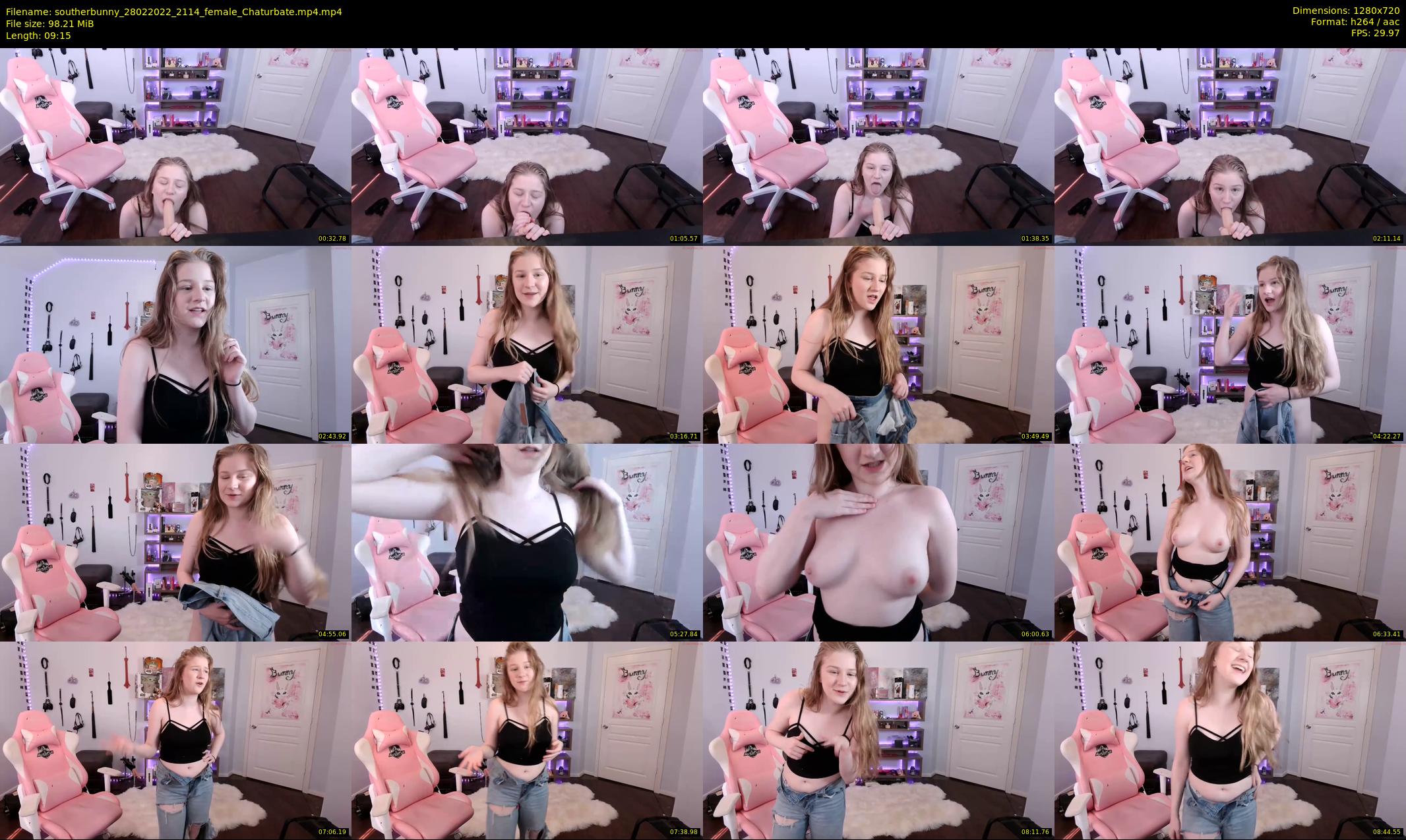 southerbunny — 10 minute Chaturbate female cam show recording, 720p, Feb 28, 2022