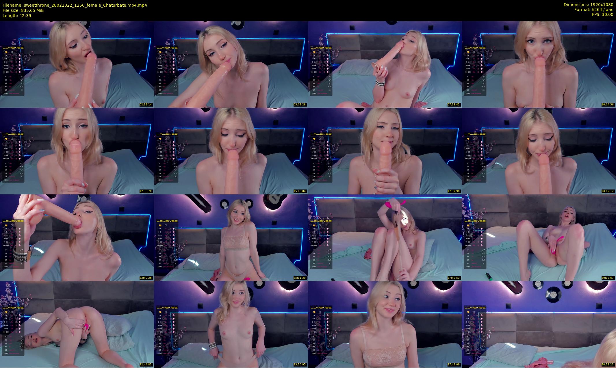 sweetthrone — 43 minute Chaturbate couple cam show recording, 1080p, Feb 28, 2022