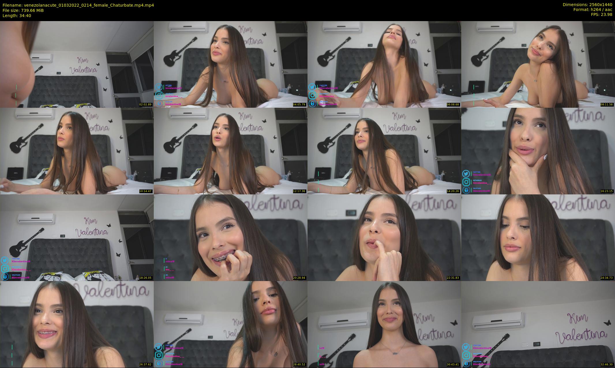 venezolanacute — 35 minute Chaturbate female cam show recording, 1080p, Mar 1, 2022