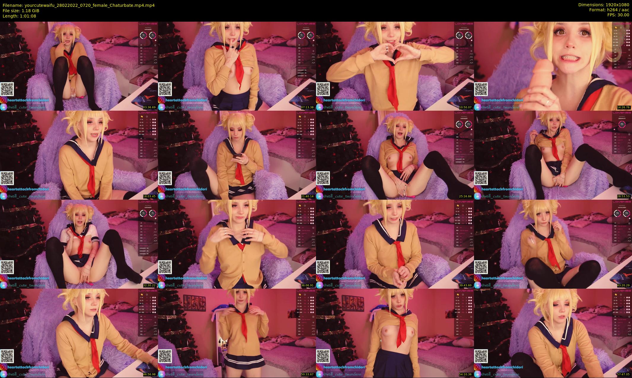 yourcutewaifu — 62 minute Chaturbate female cam show recording, 1080p, Feb 28, 2022