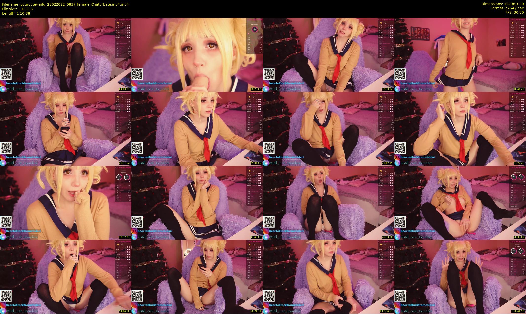yourcutewaifu — 71 minute Chaturbate female cam show recording, 1080p, Feb 28, 2022