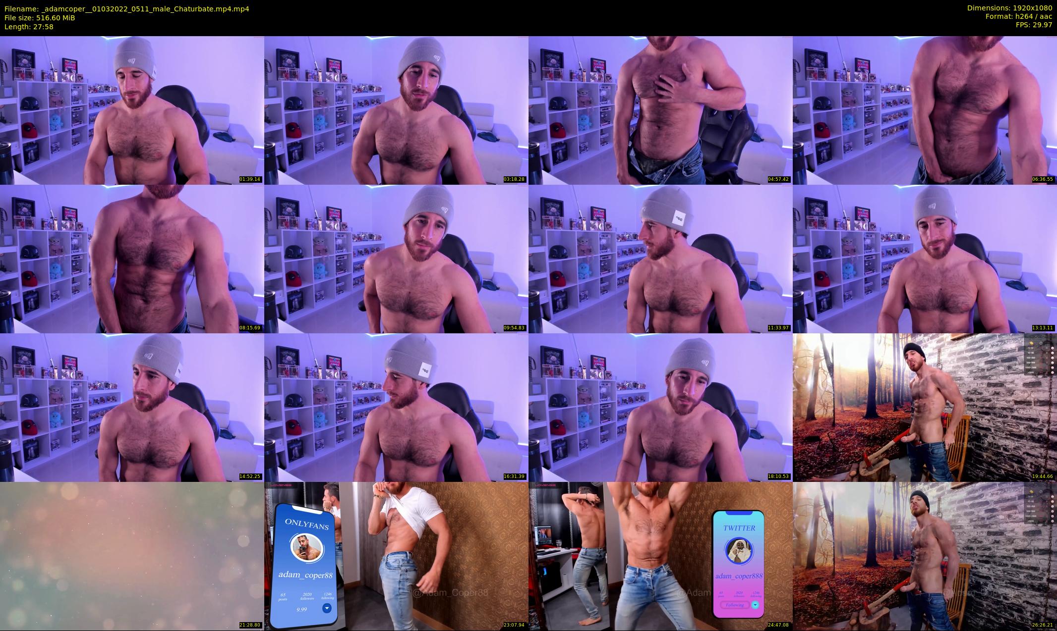 _adamcoper_ — 28 minute Chaturbate male cam show recording, 1080p, Mar 1, 2022