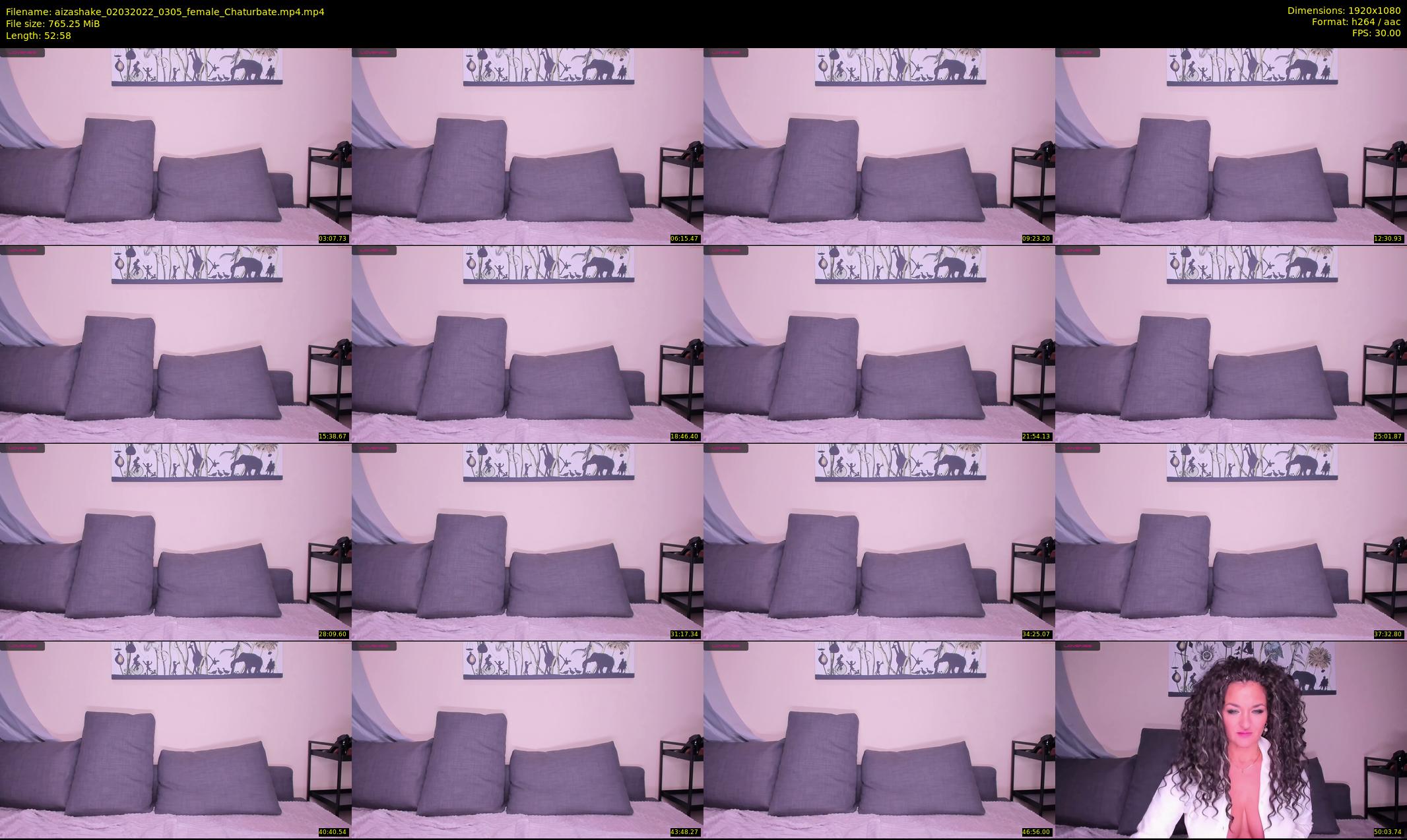 aizashake — 53 minute Chaturbate female cam show recording, 1080p, Mar 2, 2022