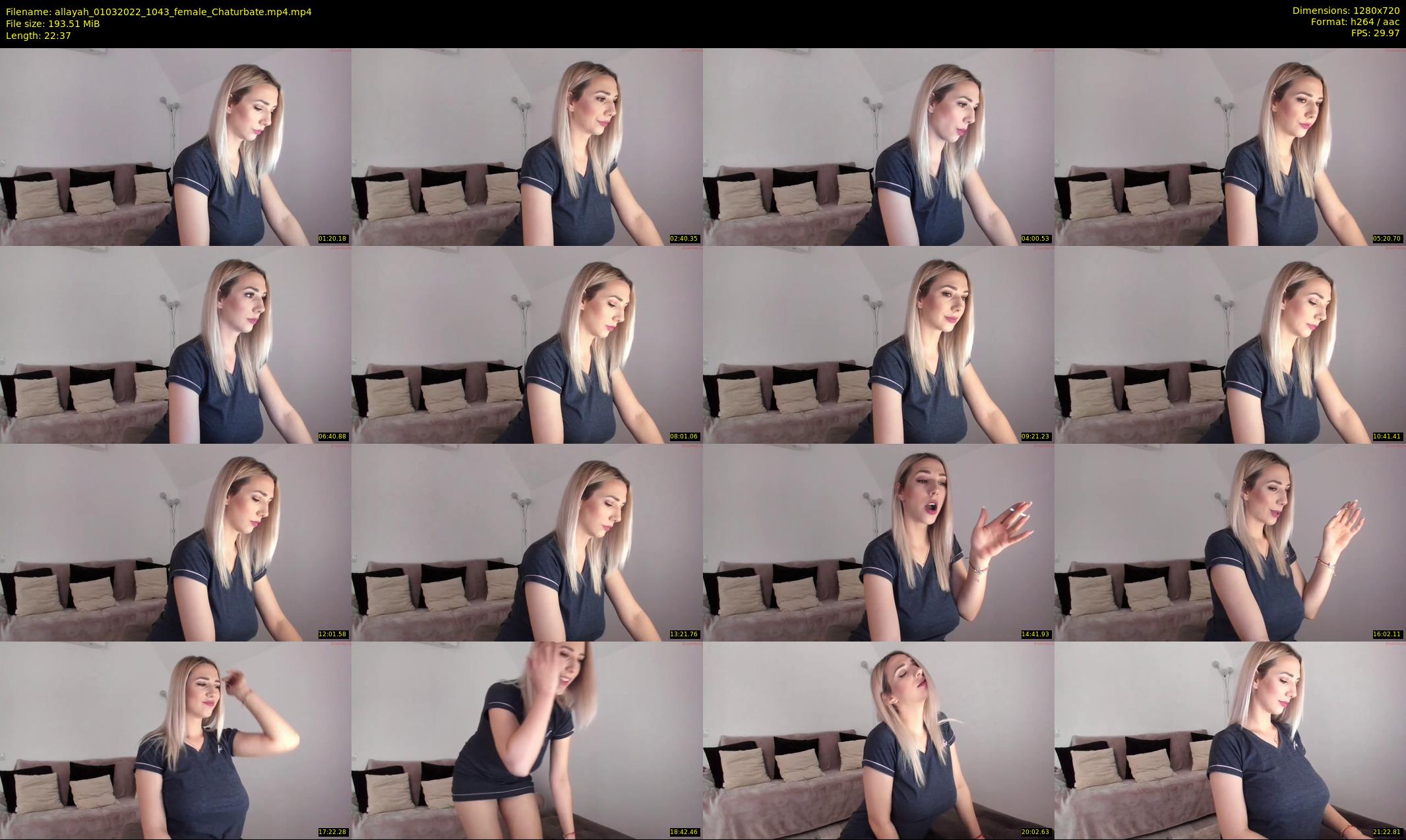 allayah — 23 minute Chaturbate female cam show recording, 720p, Mar 1, 2022