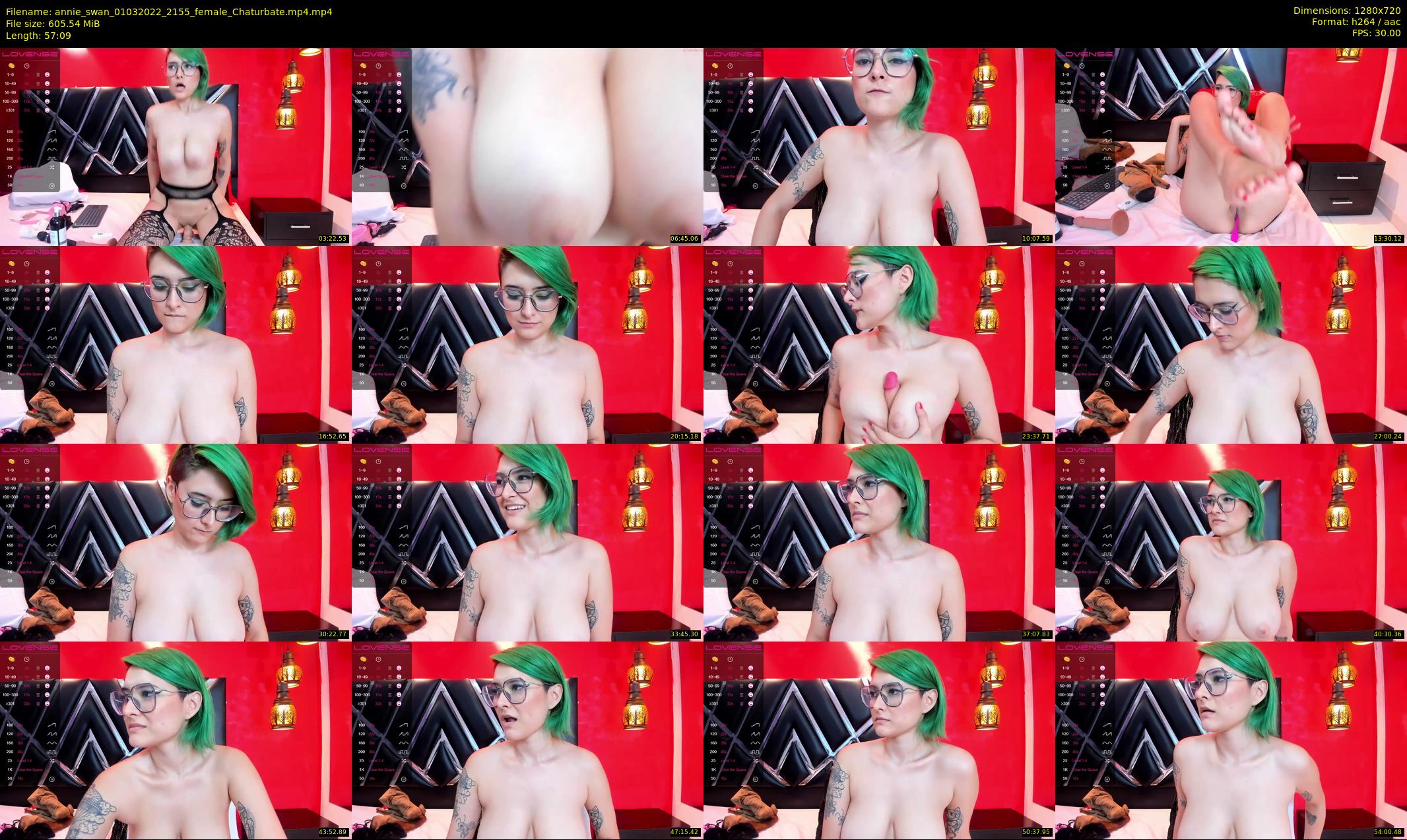 annie_swan — 58 minute Chaturbate female cam show recording, 720p, Mar 1, 2022