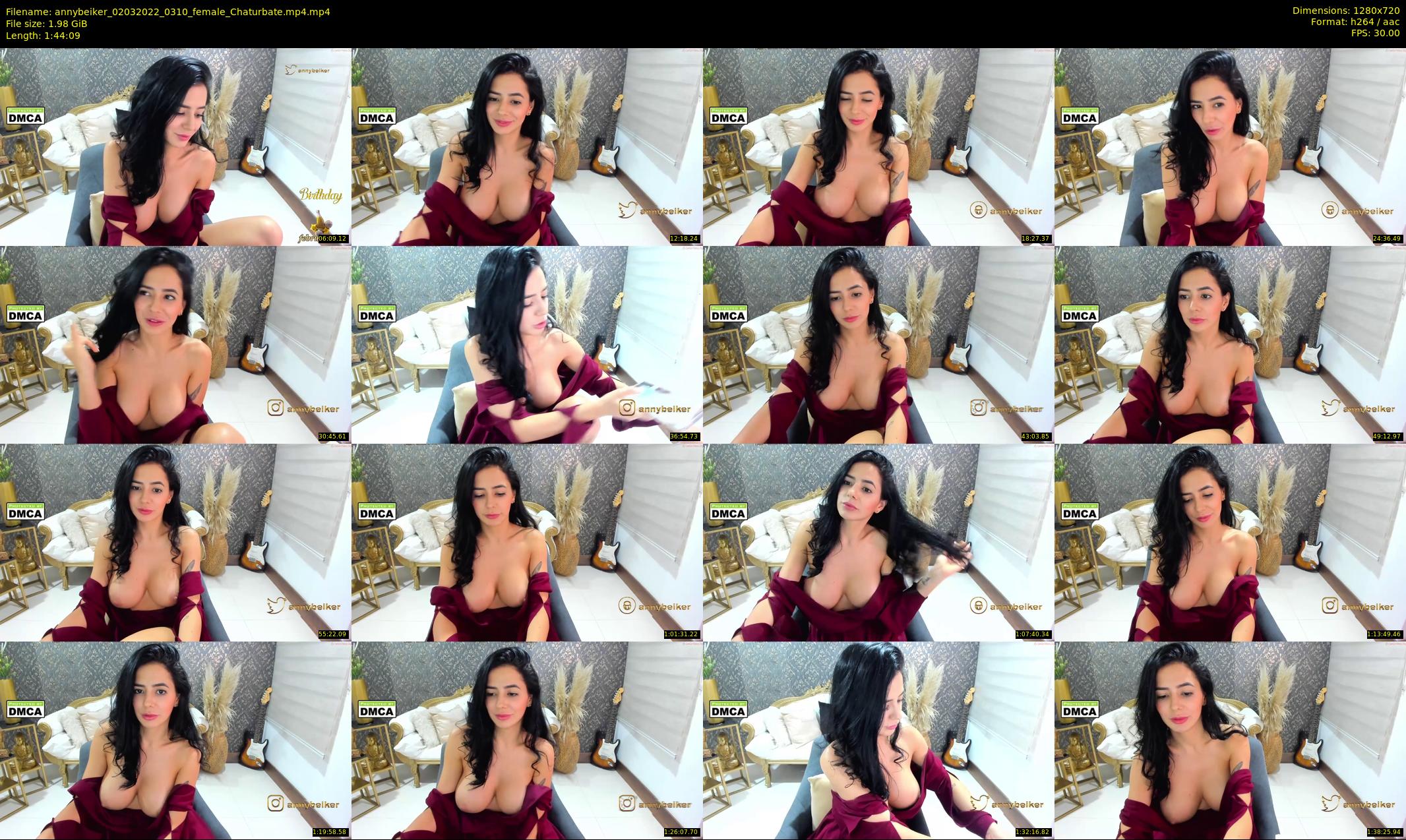 annybeiker — 105 minute Chaturbate female cam show recording, 720p, Mar 2, 2022