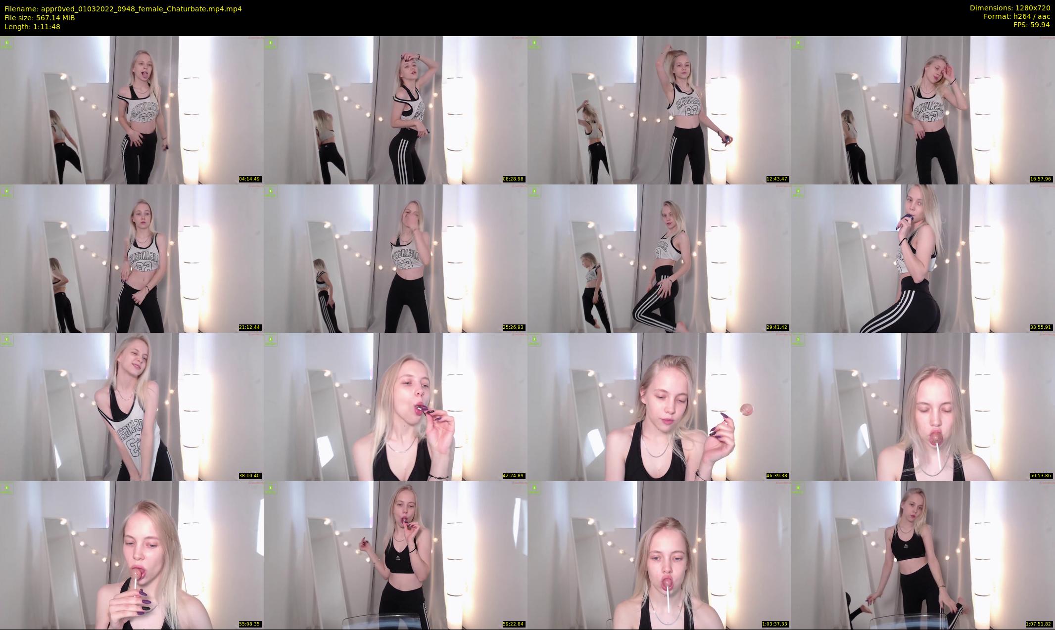 appr0ved — 72 minute Chaturbate female cam show recording, 720p, Mar 1, 2022
