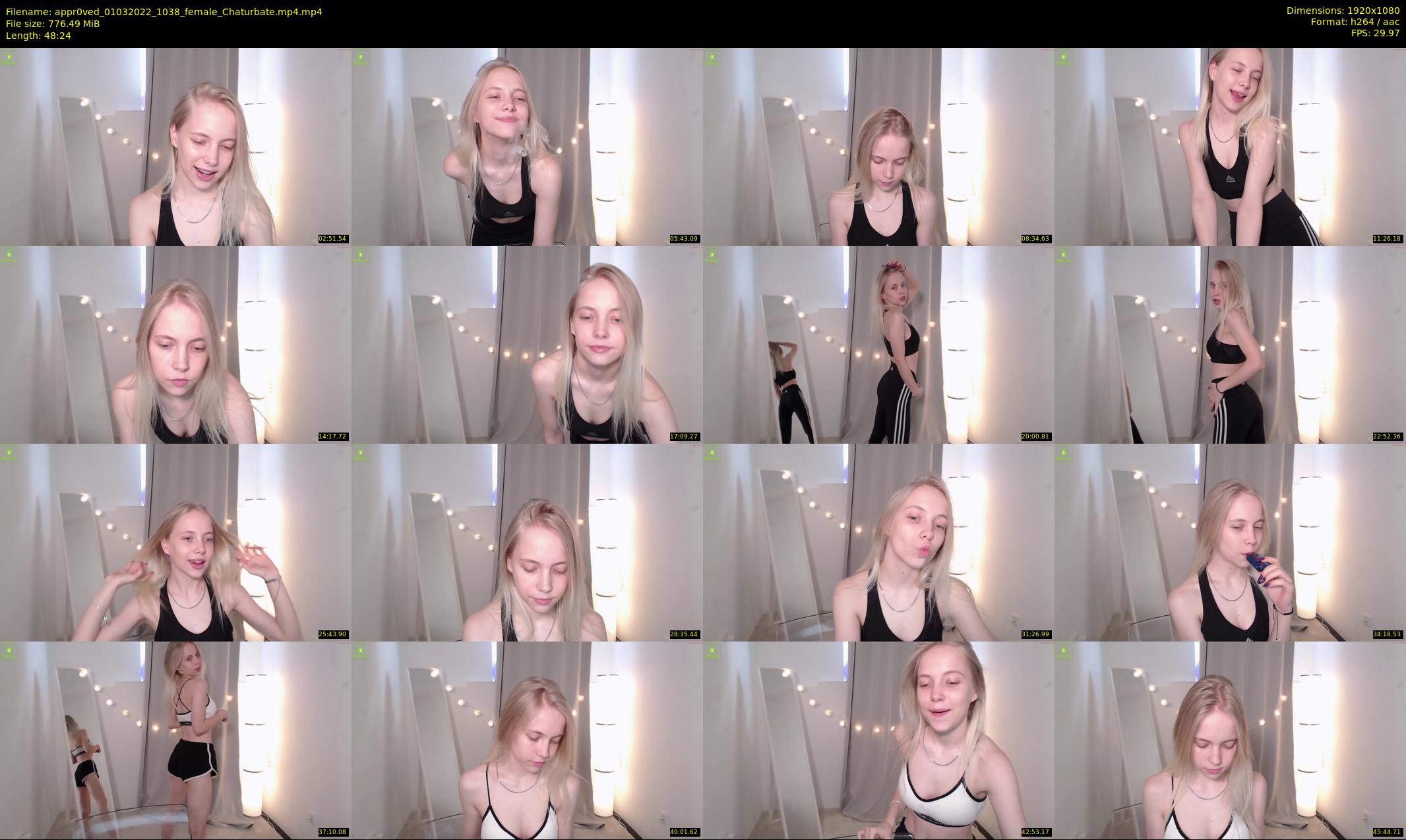 appr0ved — 49 minute Chaturbate female cam show recording, 1080p, Mar 1, 2022