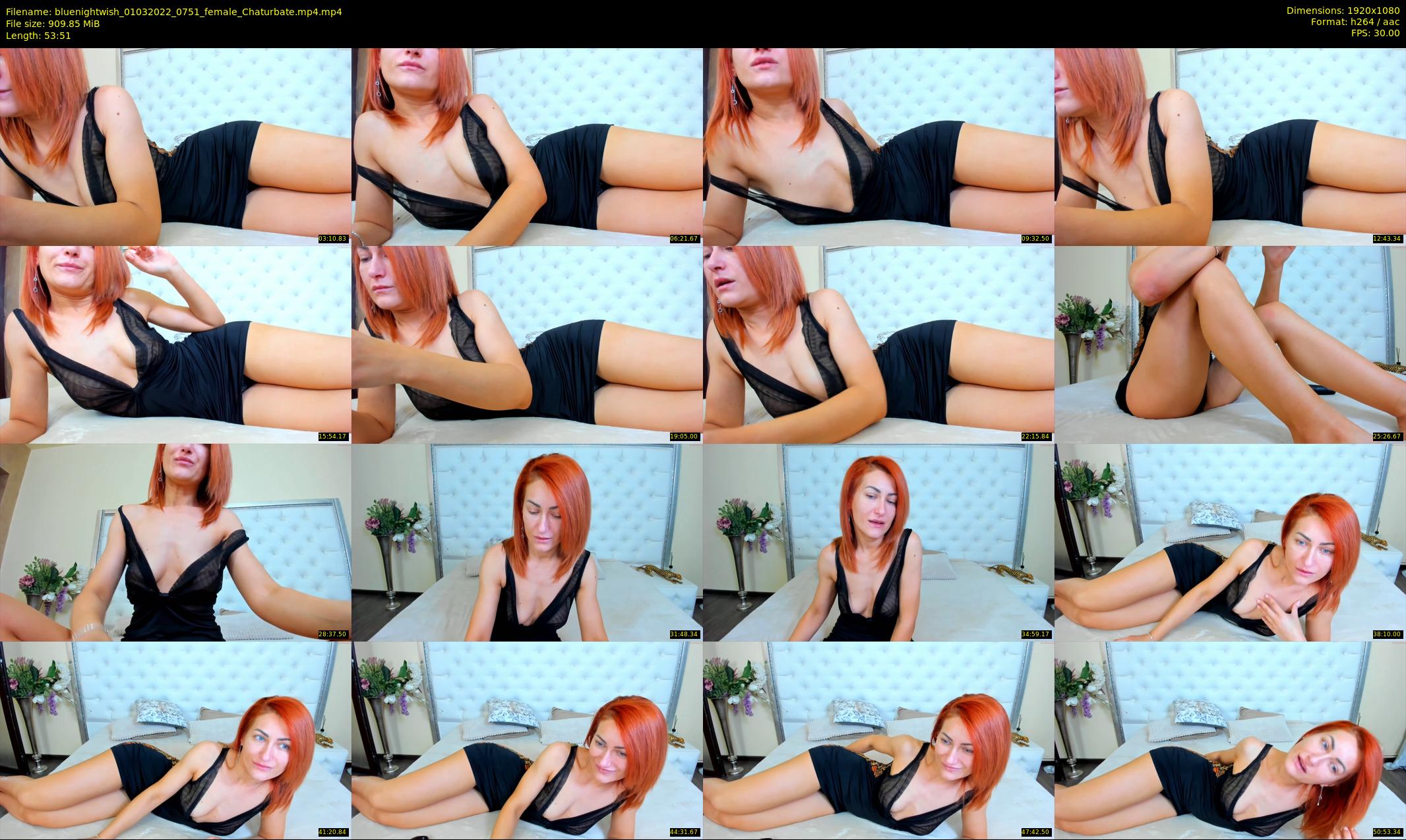 bluenightwish — 54 minute Chaturbate female cam show recording, 1080p, Mar 1, 2022