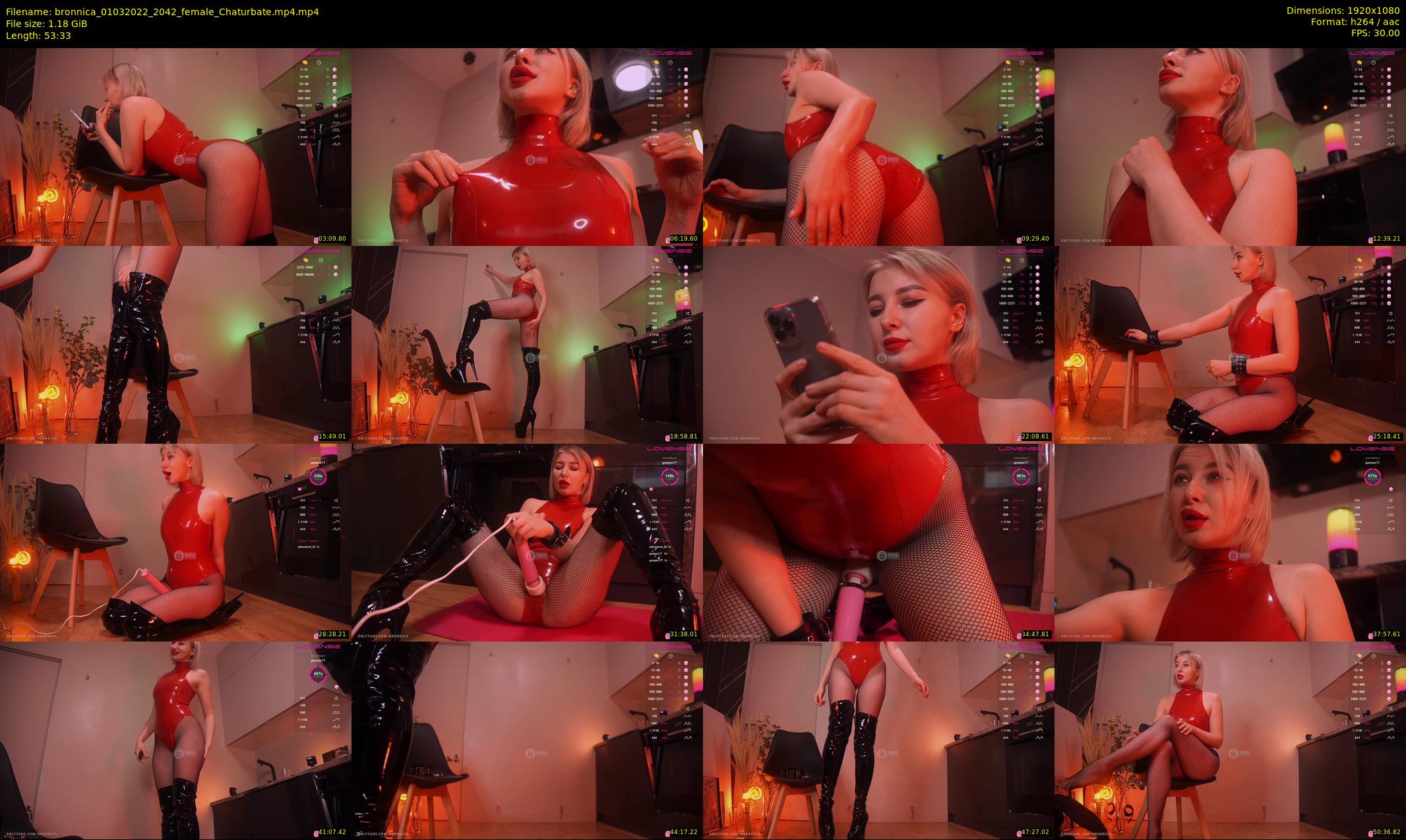bronnica — 54 minute Chaturbate female cam show recording, 1080p, Mar 1, 2022