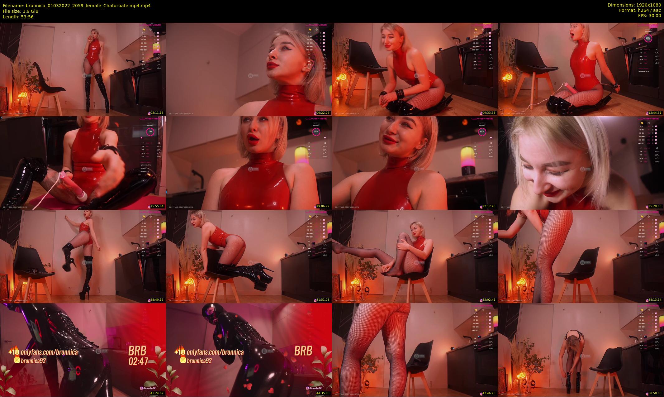 bronnica — 54 minute Chaturbate female cam show recording, 1080p, Mar 1, 2022