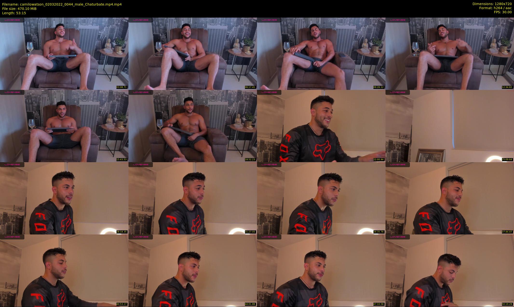 camilowatson — 54 minute Chaturbate male cam show recording, 720p, Mar 2, 2022