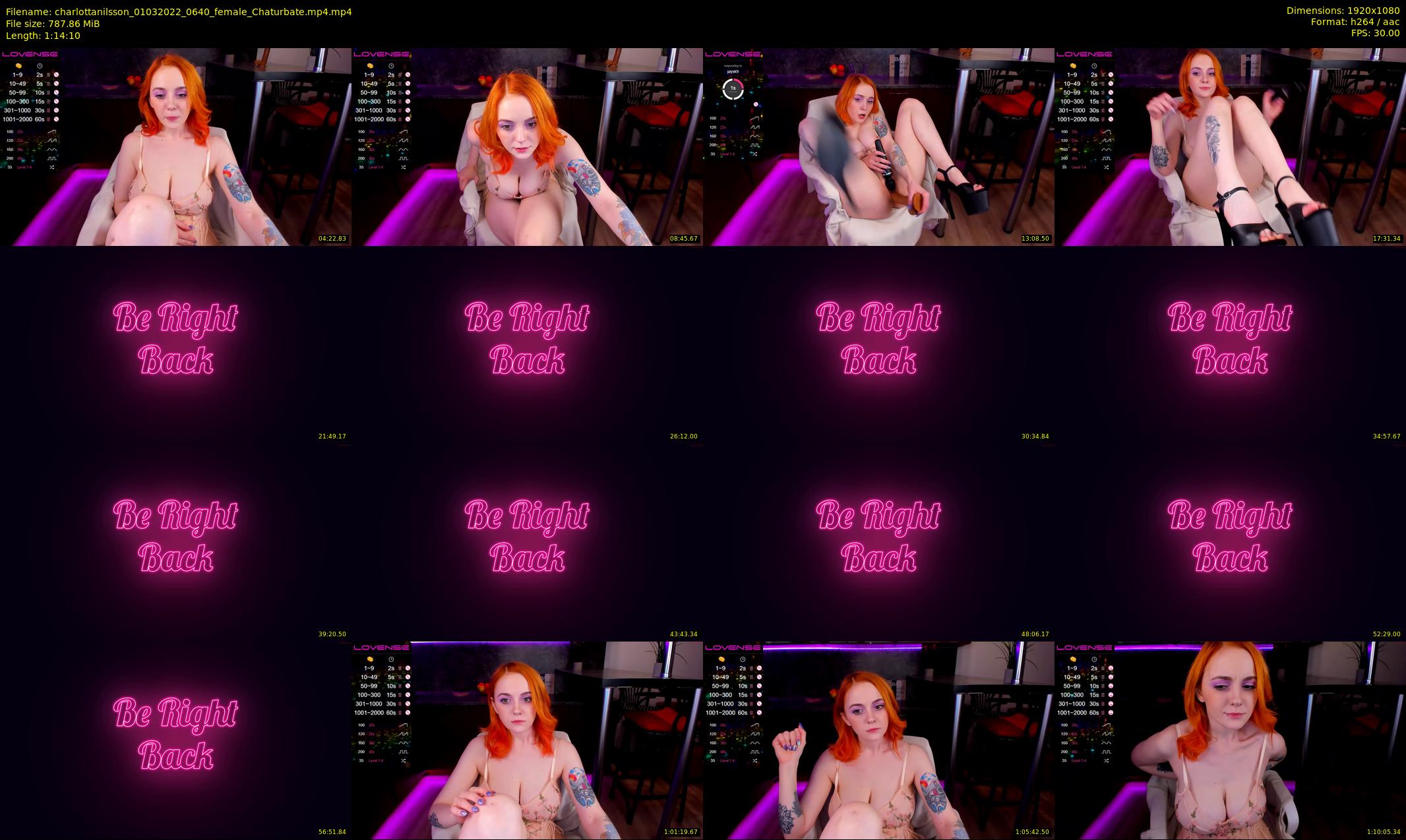 charlottanilsson — 75 minute Chaturbate female cam show recording, 1080p, Mar 1, 2022