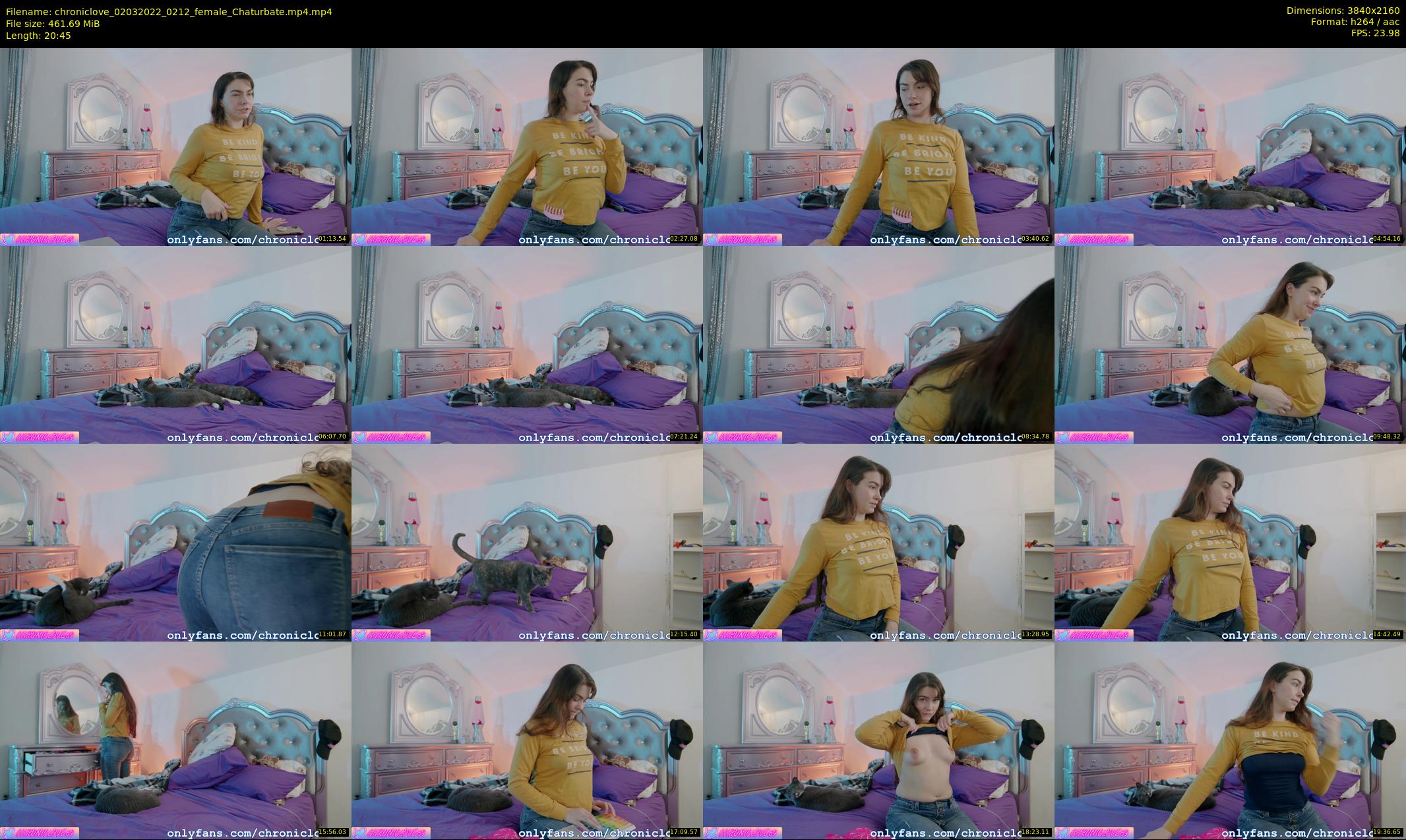 chroniclove — 21 minute Chaturbate female cam show recording, 4K, Mar 2, 2022