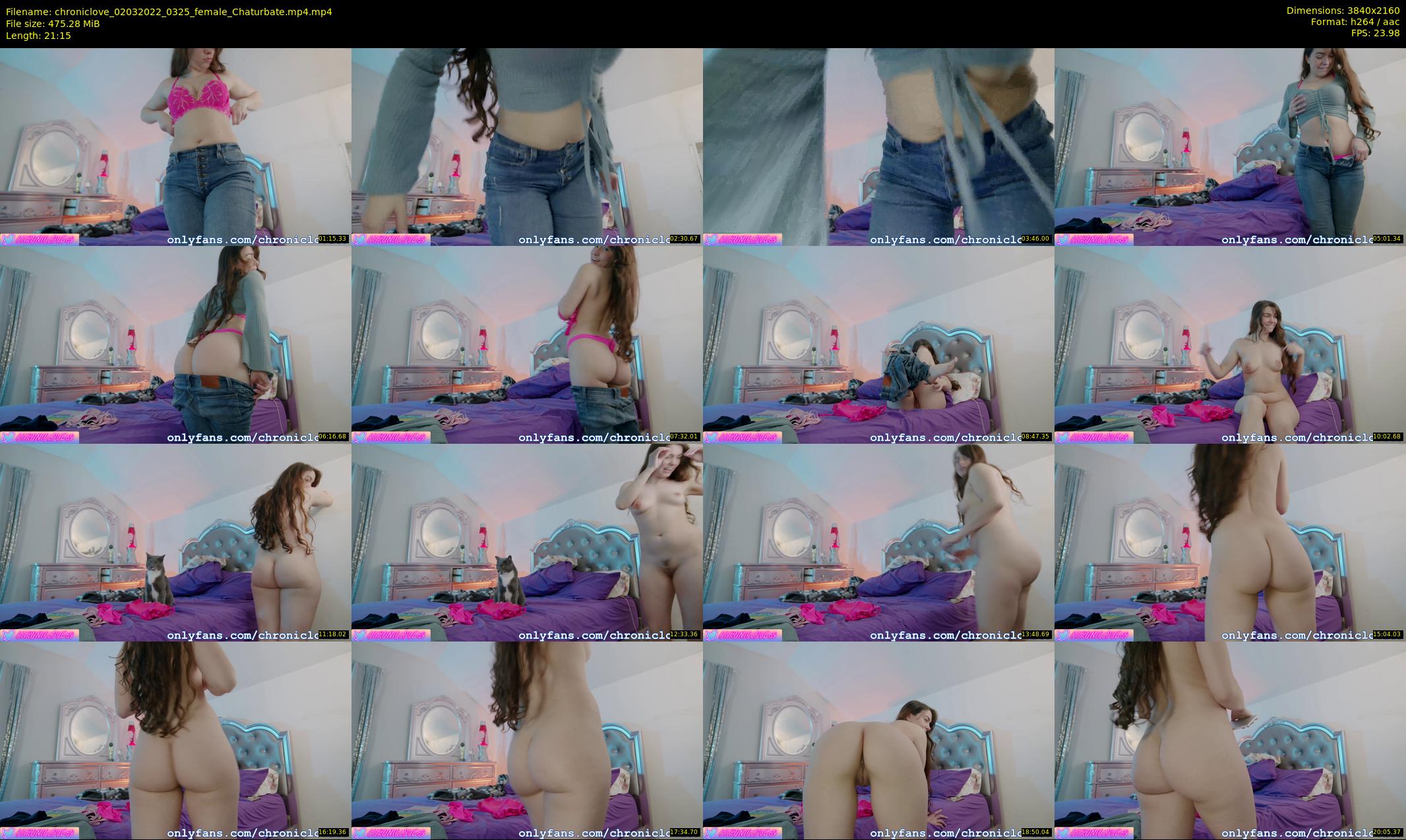 chroniclove — 22 minute Chaturbate female cam show recording, 4K, Mar 2, 2022
